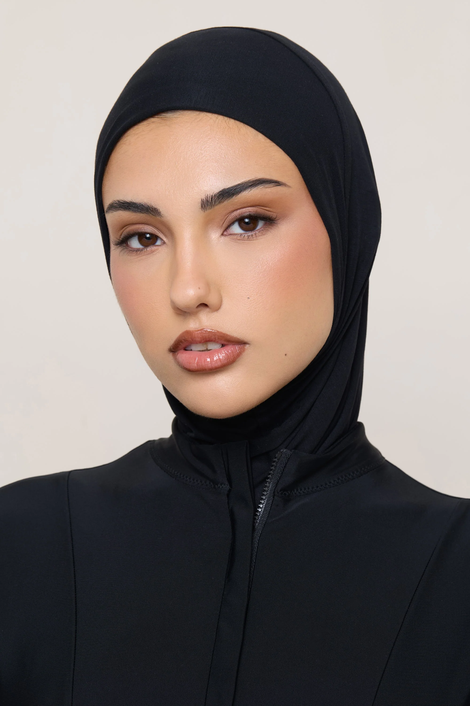 Amira Bamboo Jersey Instant Hijab - Black - Image 13