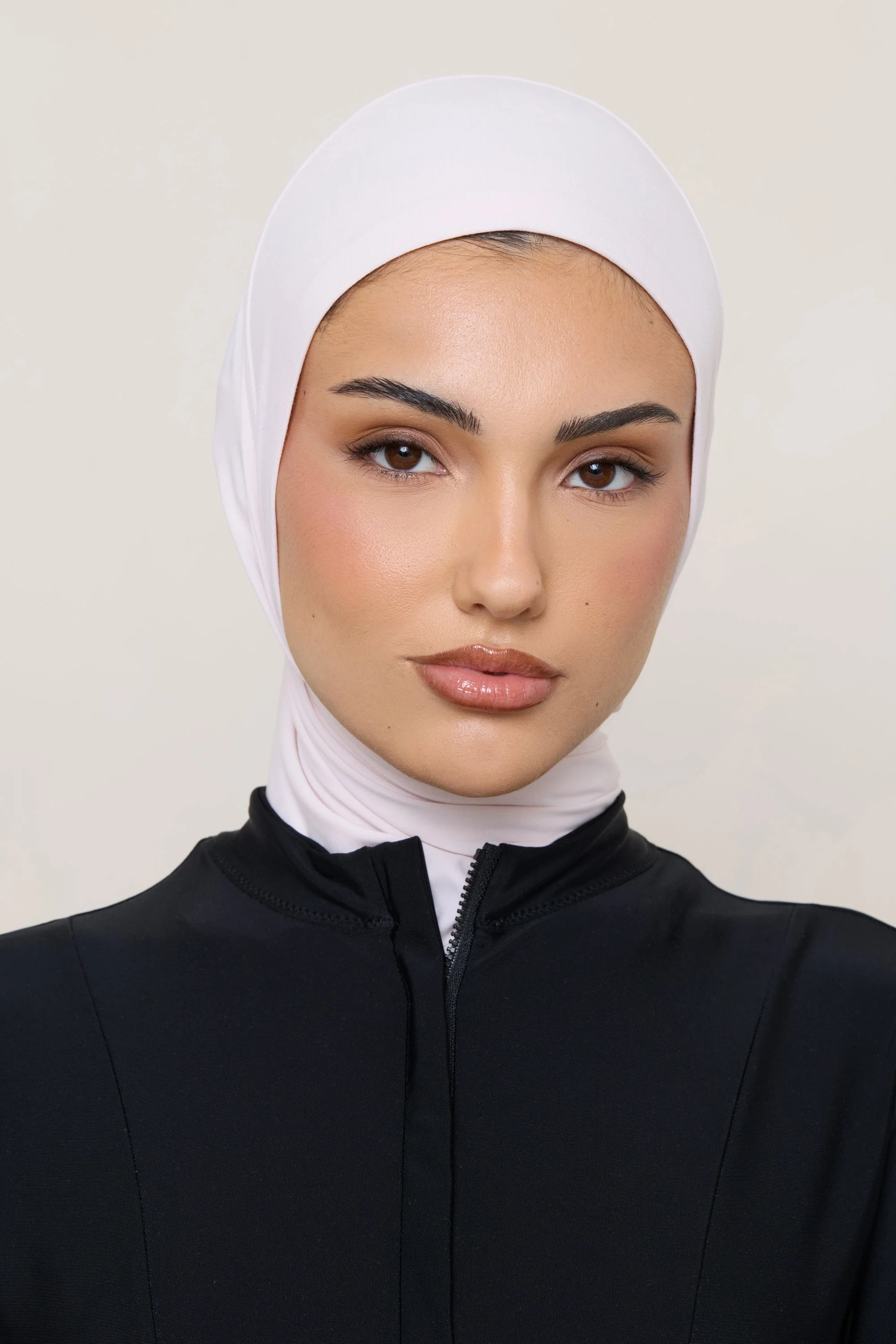Amira Bamboo Jersey Instant Hijab - Petal Pink - Image 6