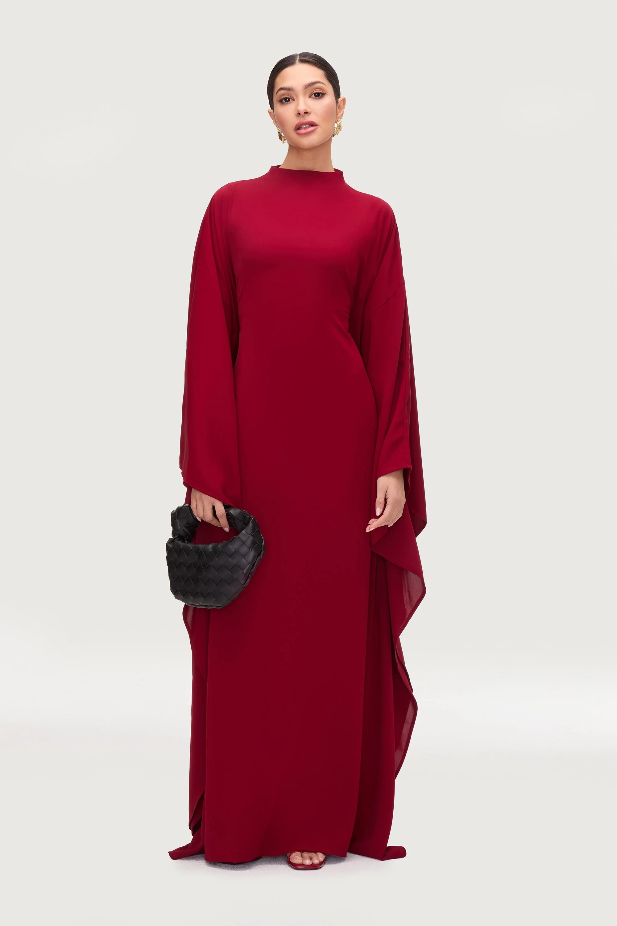 Amira Butterfly Inner Tie Abaya Dress - Karaz - Image 3