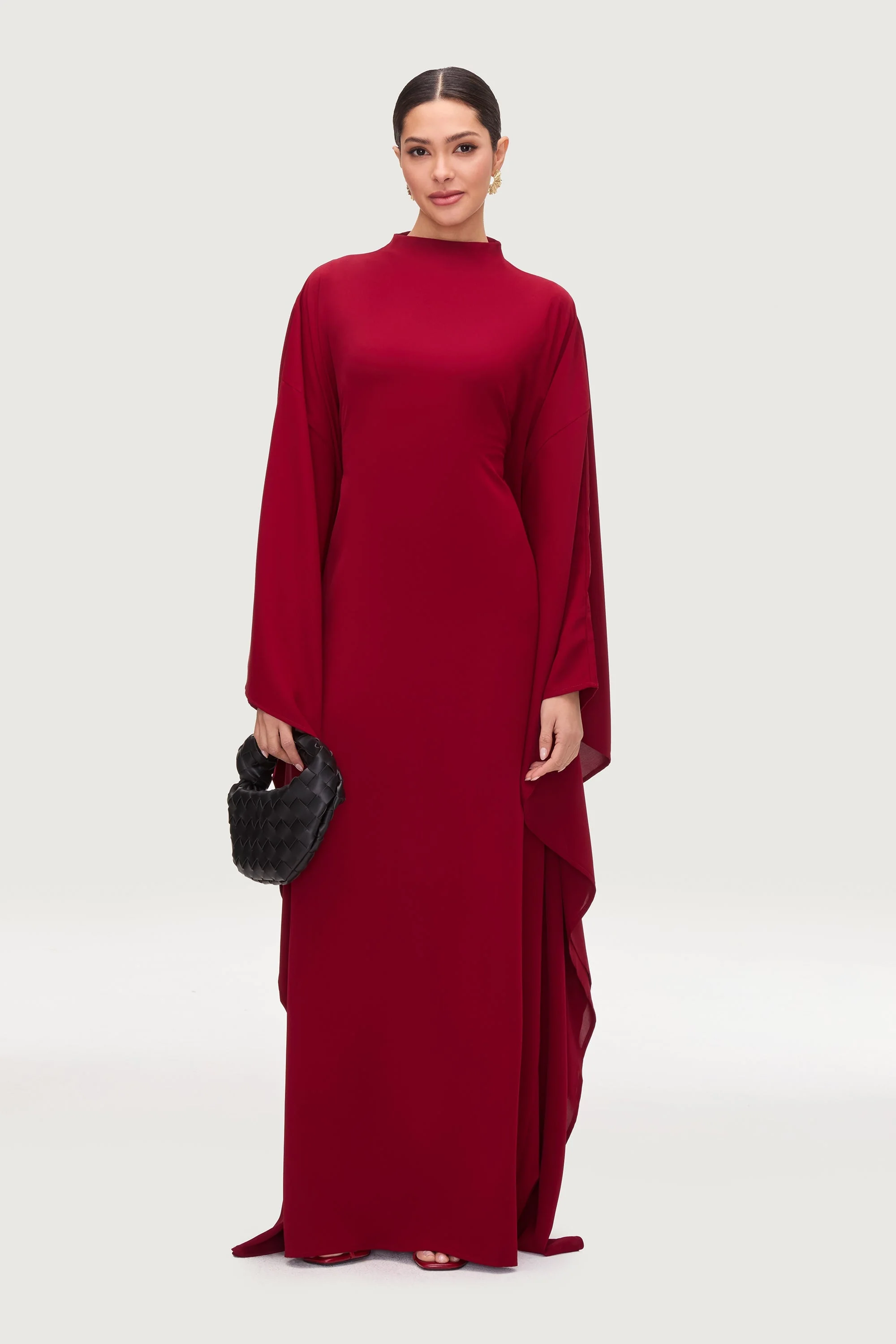 Amira Butterfly Inner Tie Abaya Dress - Karaz - Image 4