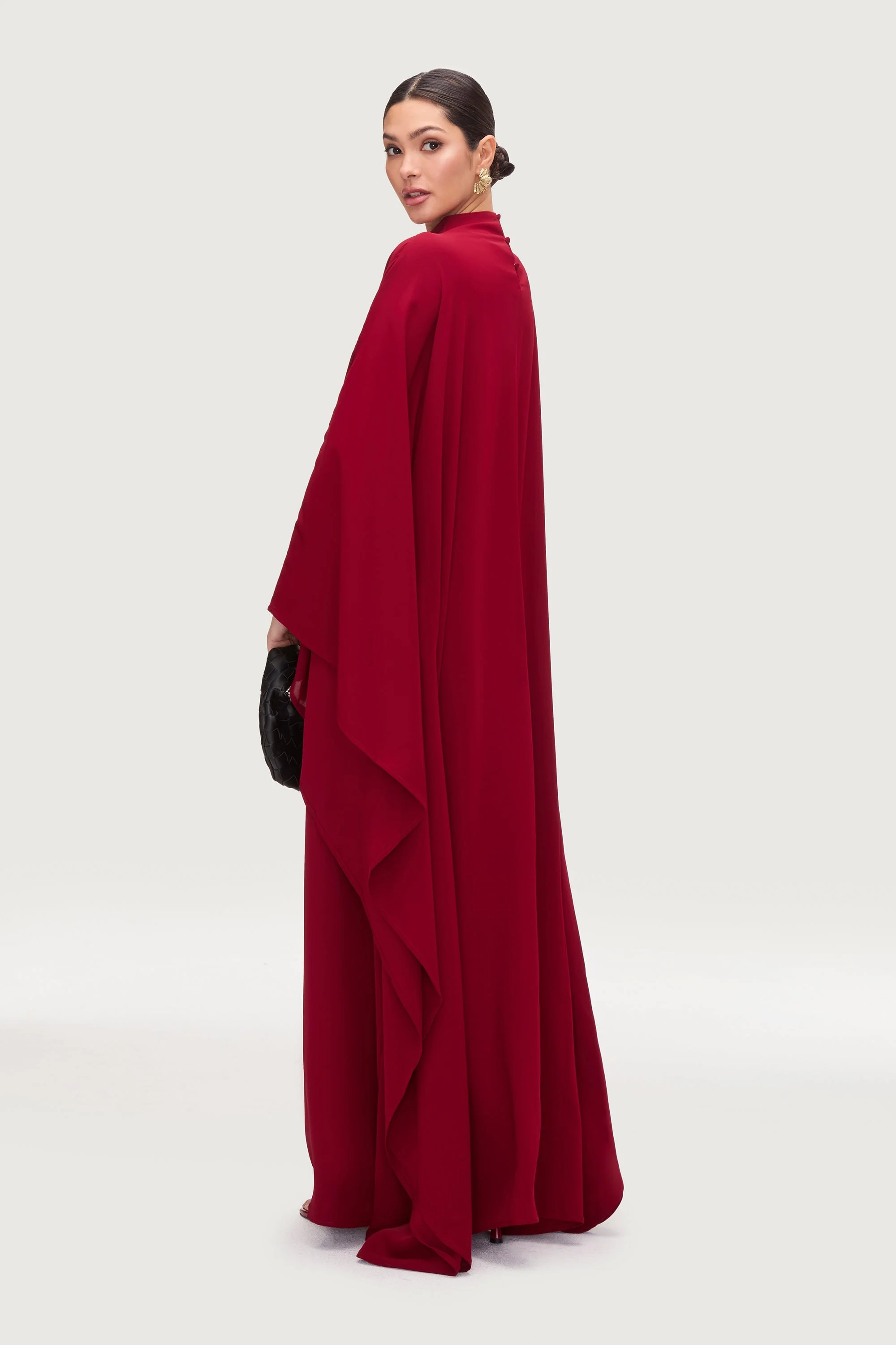 Amira Butterfly Inner Tie Abaya Dress - Karaz - Image 6