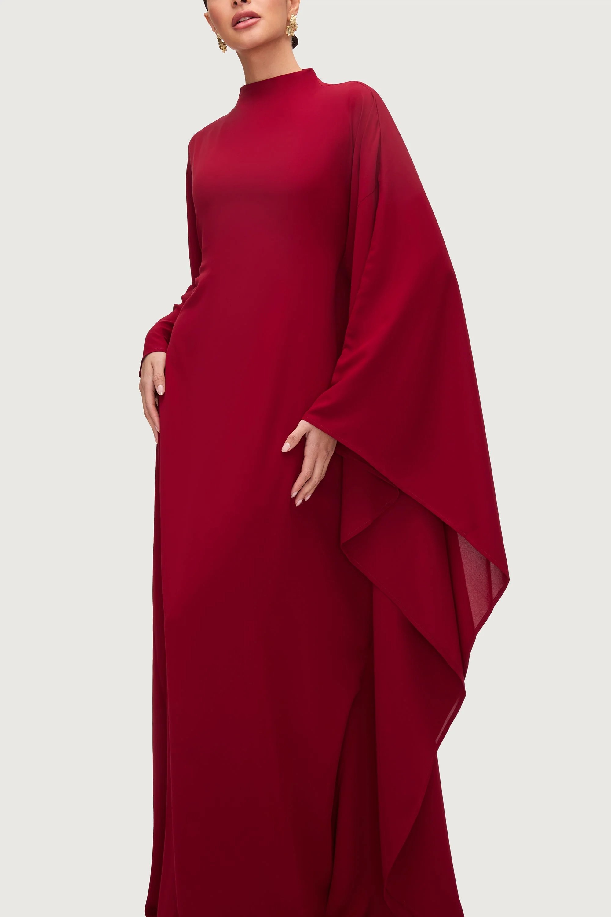 Amira Butterfly Inner Tie Abaya Dress - Karaz - Image 7