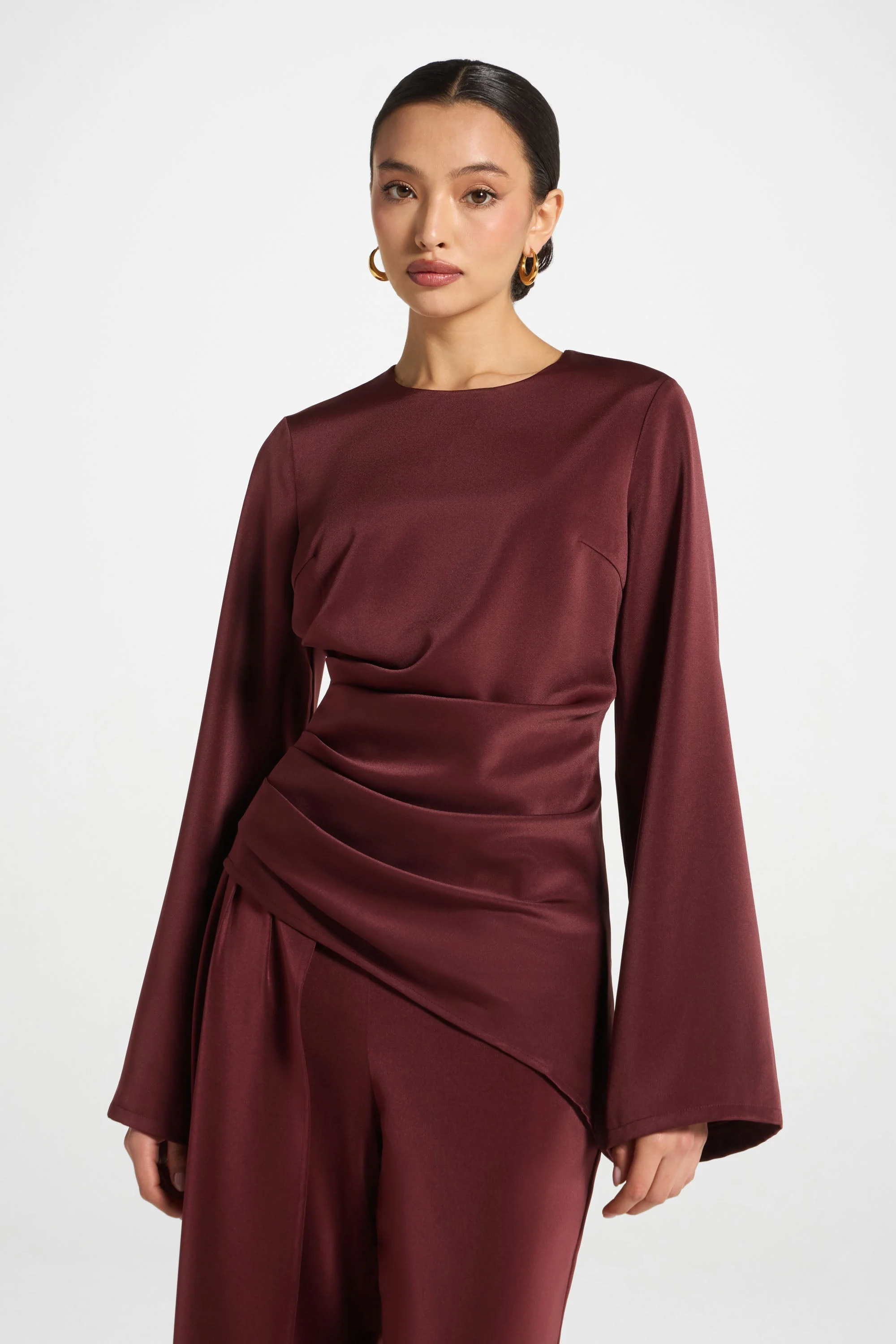 Asymmetric Drape Top - Fig