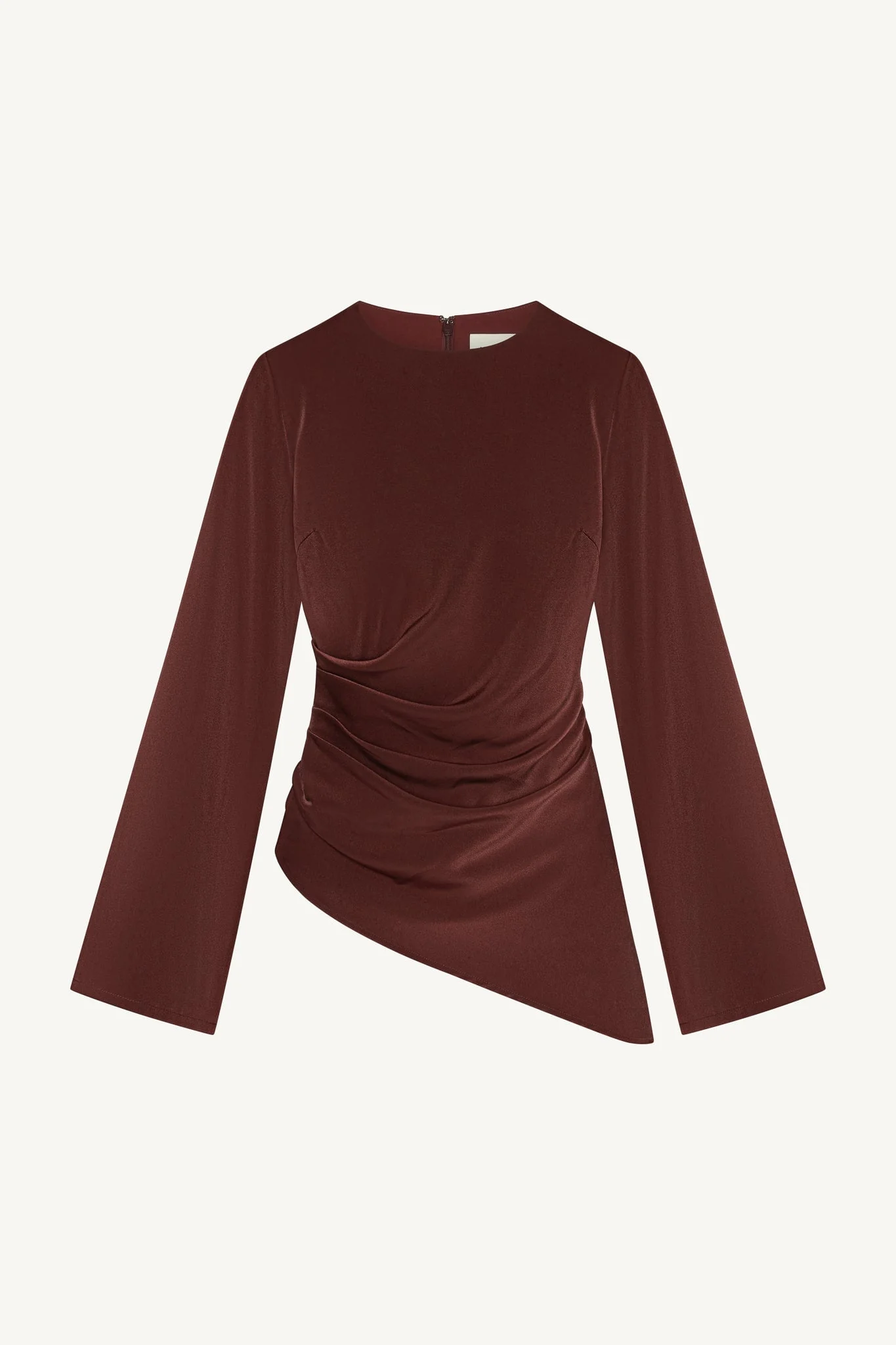 Asymmetric Drape Top - Fig - Image 8