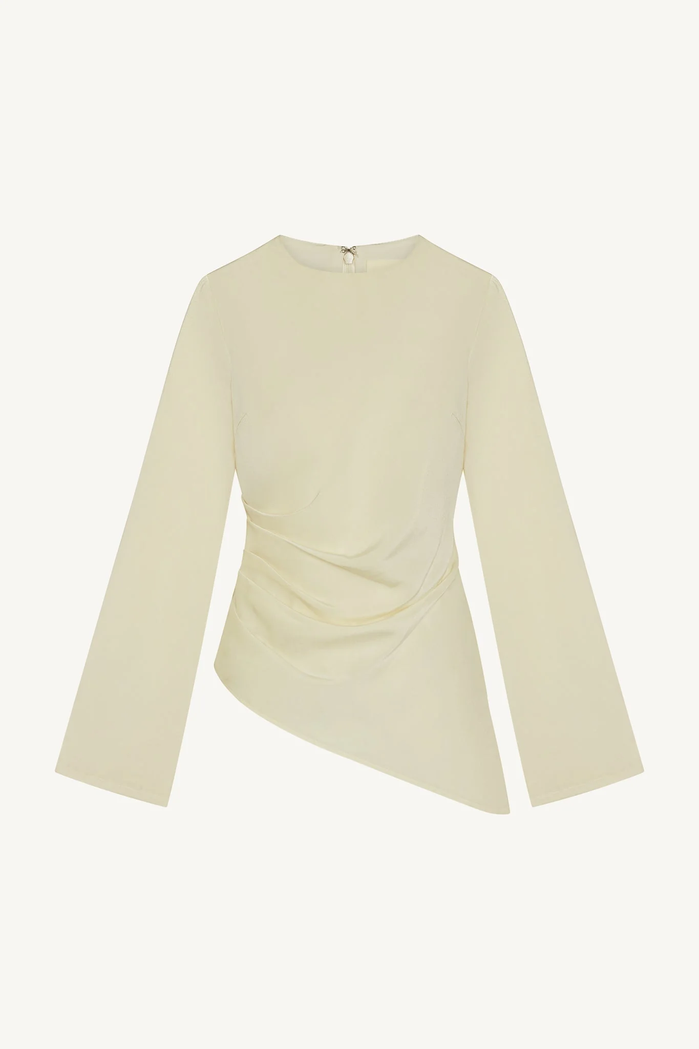 Asymmetric Drape Top - White - Image 7