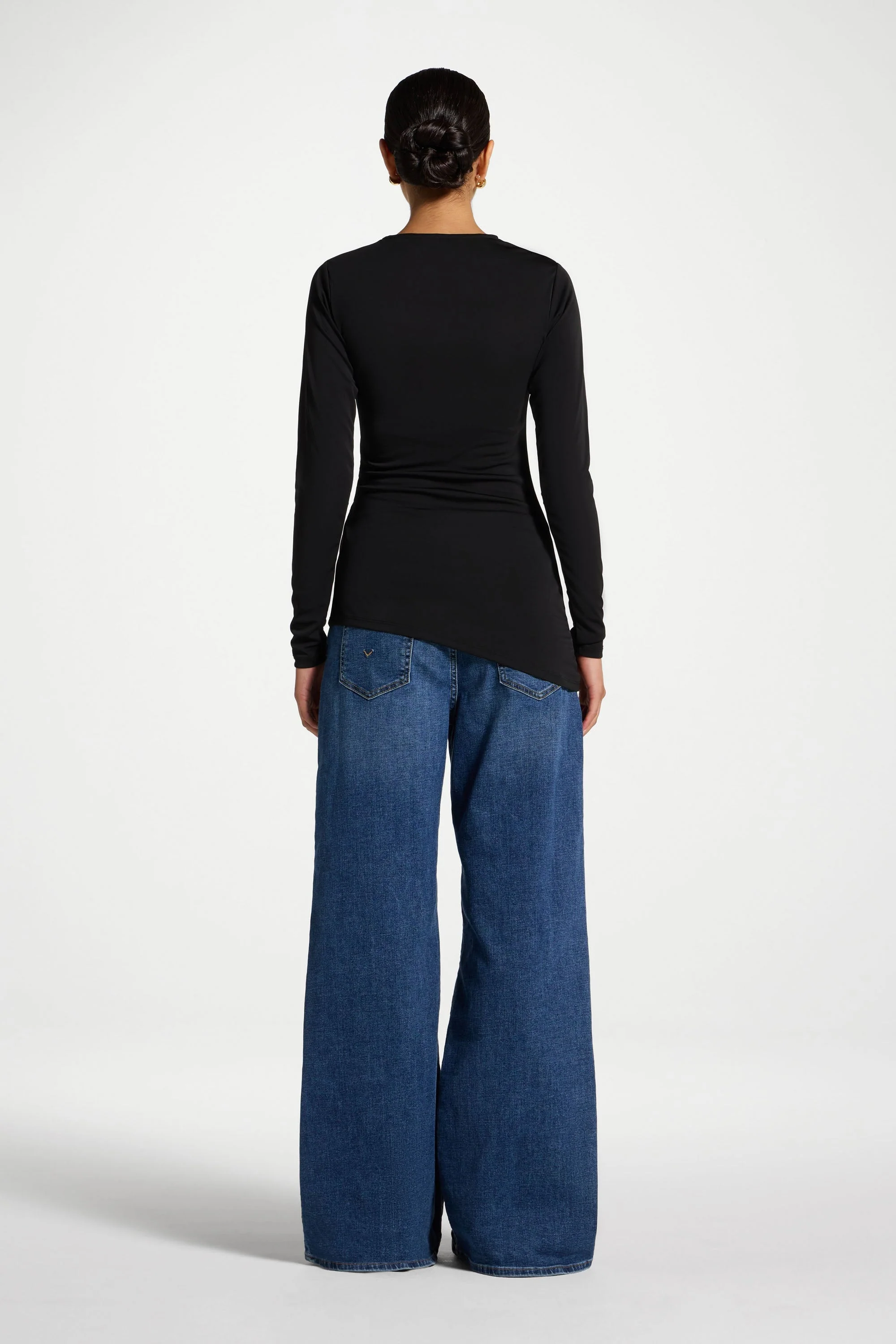 Asymmetric Top & Cape Set - Black - Image 7