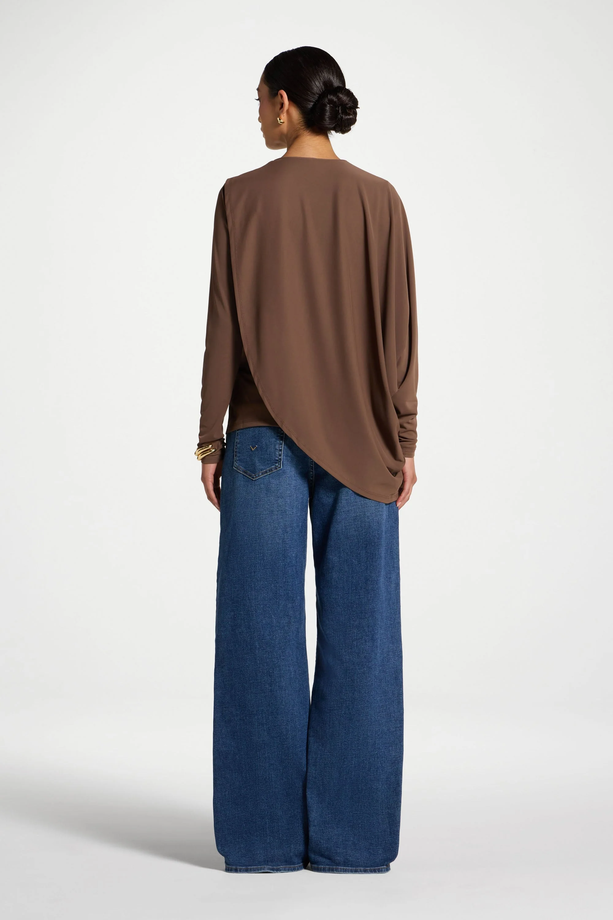 Asymmetric Top & Cape Set - Coffee Quartz - Image 14