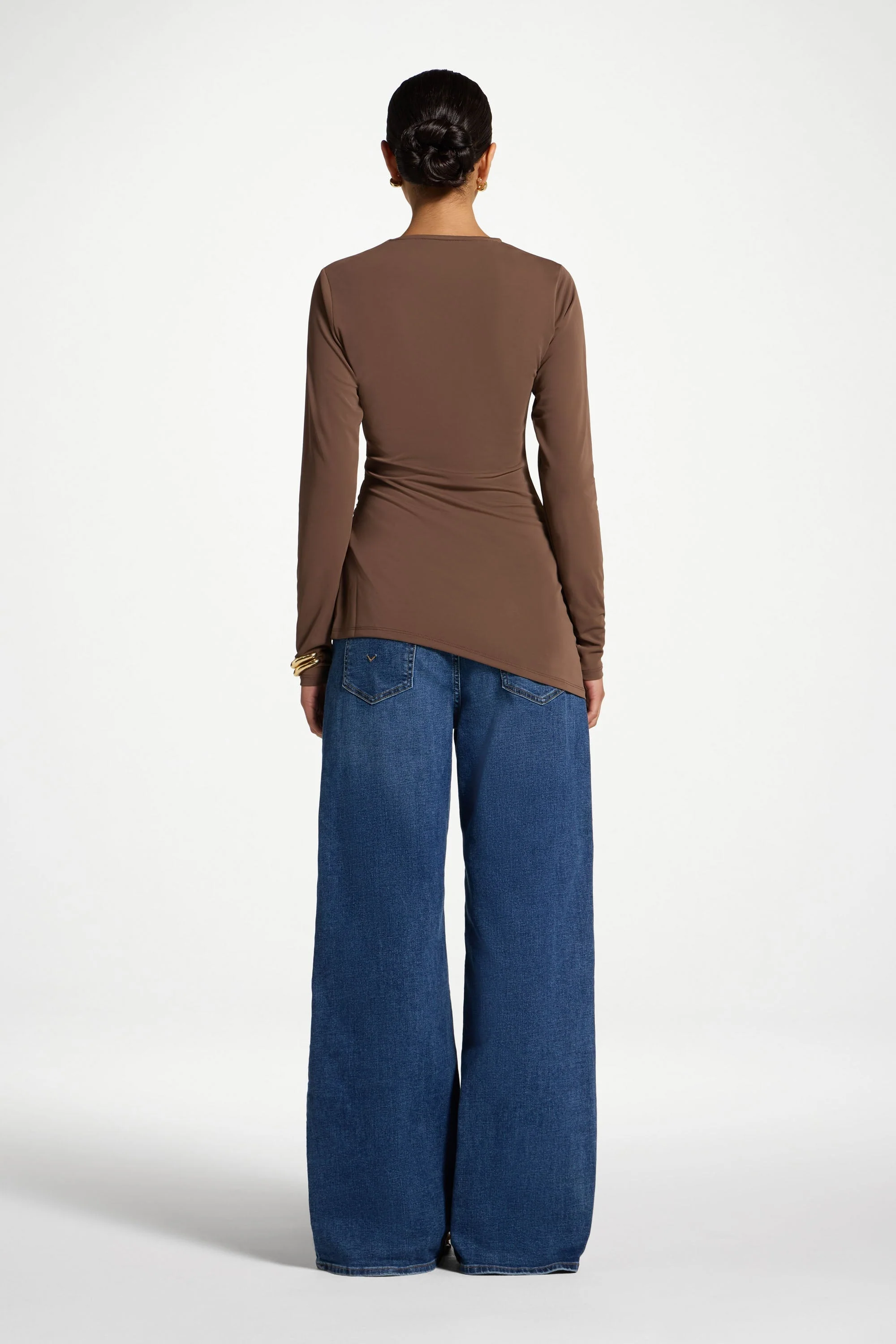 Asymmetric Top & Cape Set - Coffee Quartz - Image 7