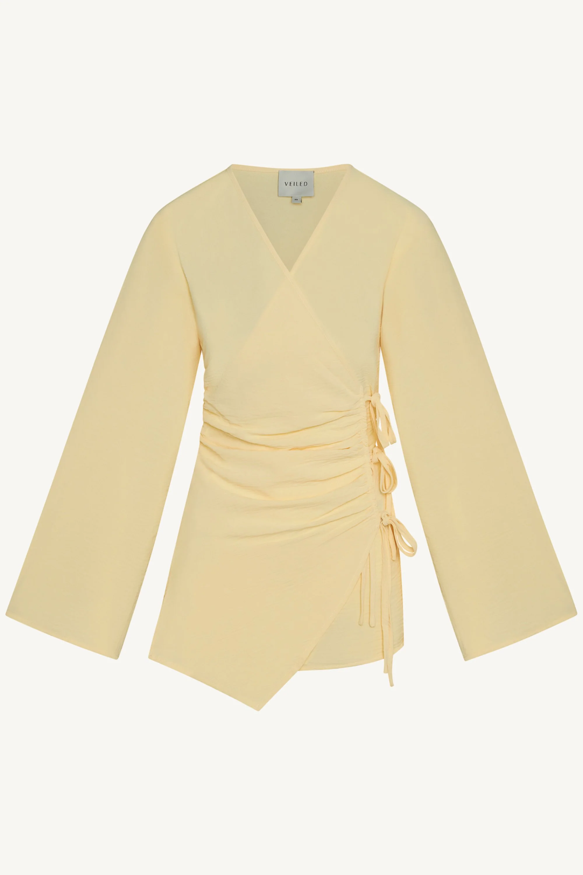 Ayla Asymmetric Tie Top - Butter