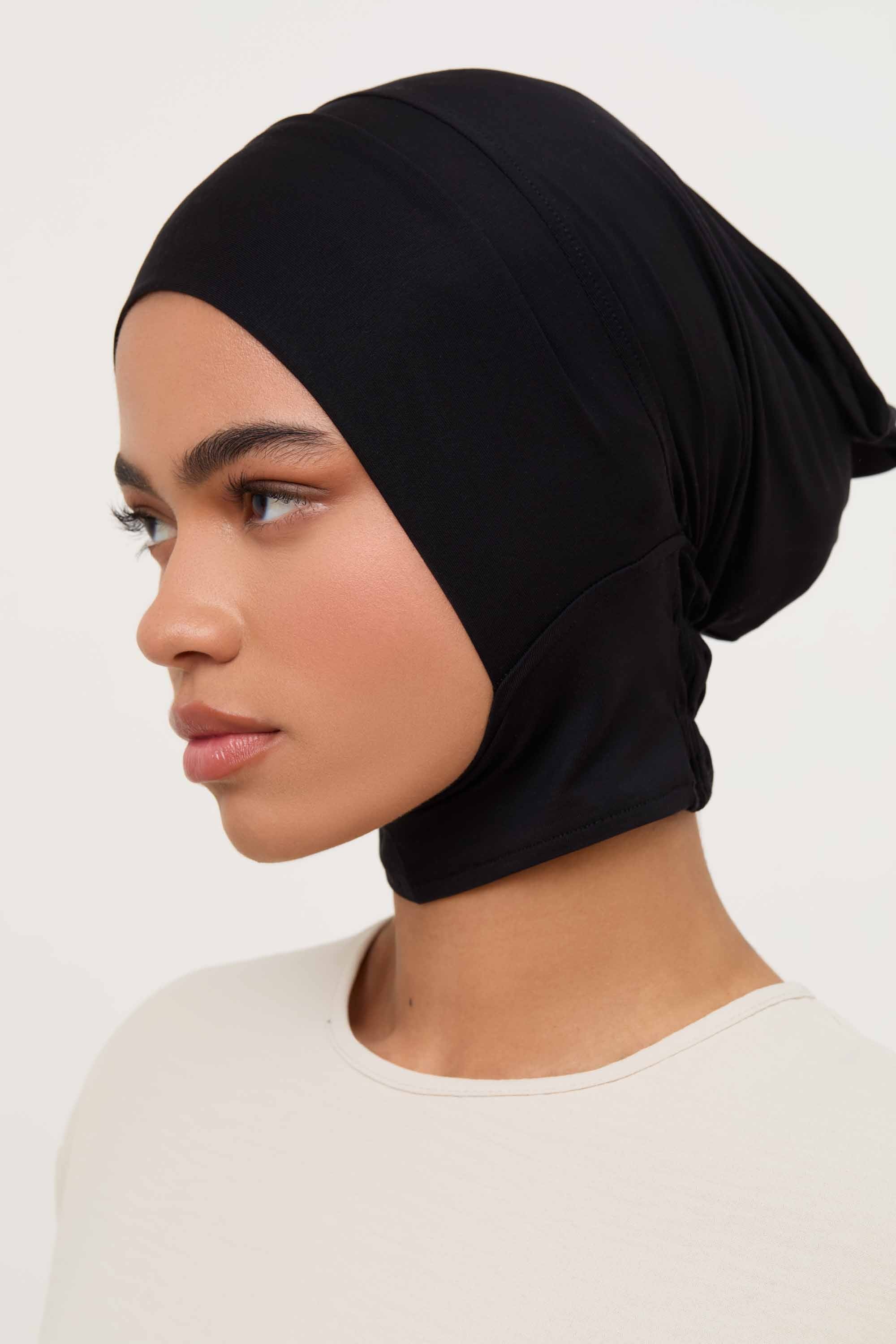 Bamboo Jersey Mini Full Coverage Undercap - Black - Image 3