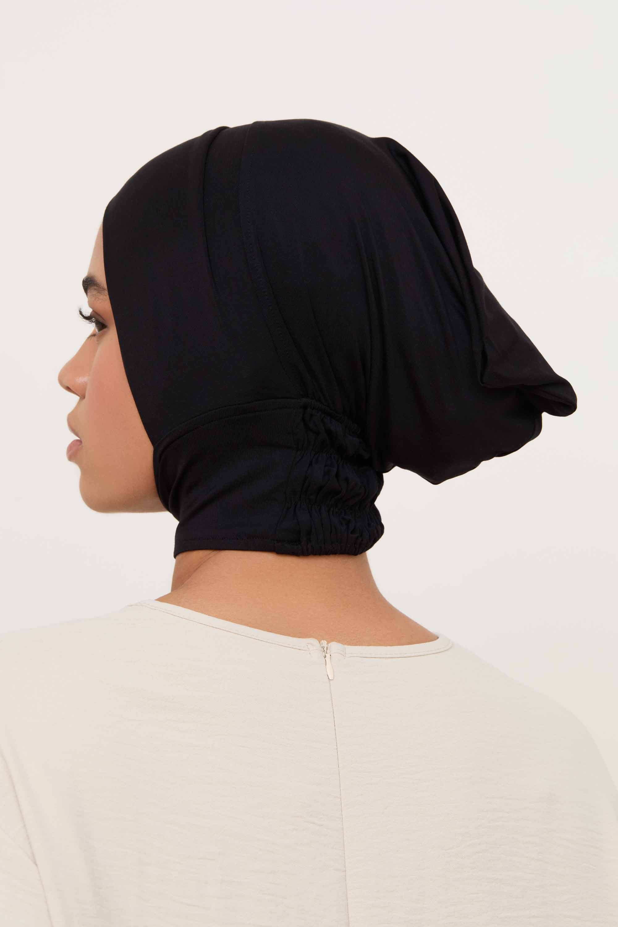 Bamboo Jersey Mini Full Coverage Undercap - Black - Image 5