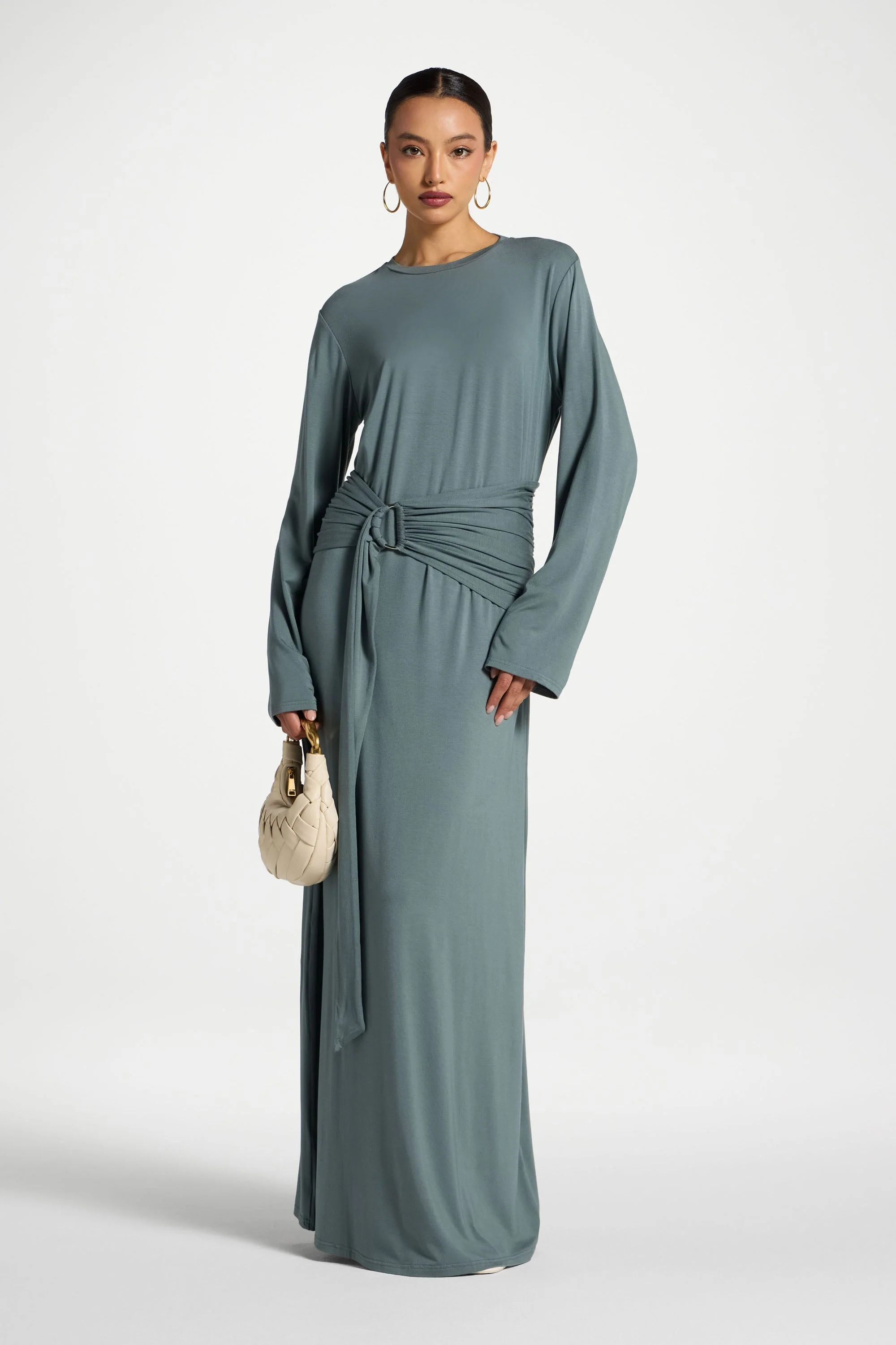 Bamboo Ring Maxi Dress - Balsam Green - Image 3