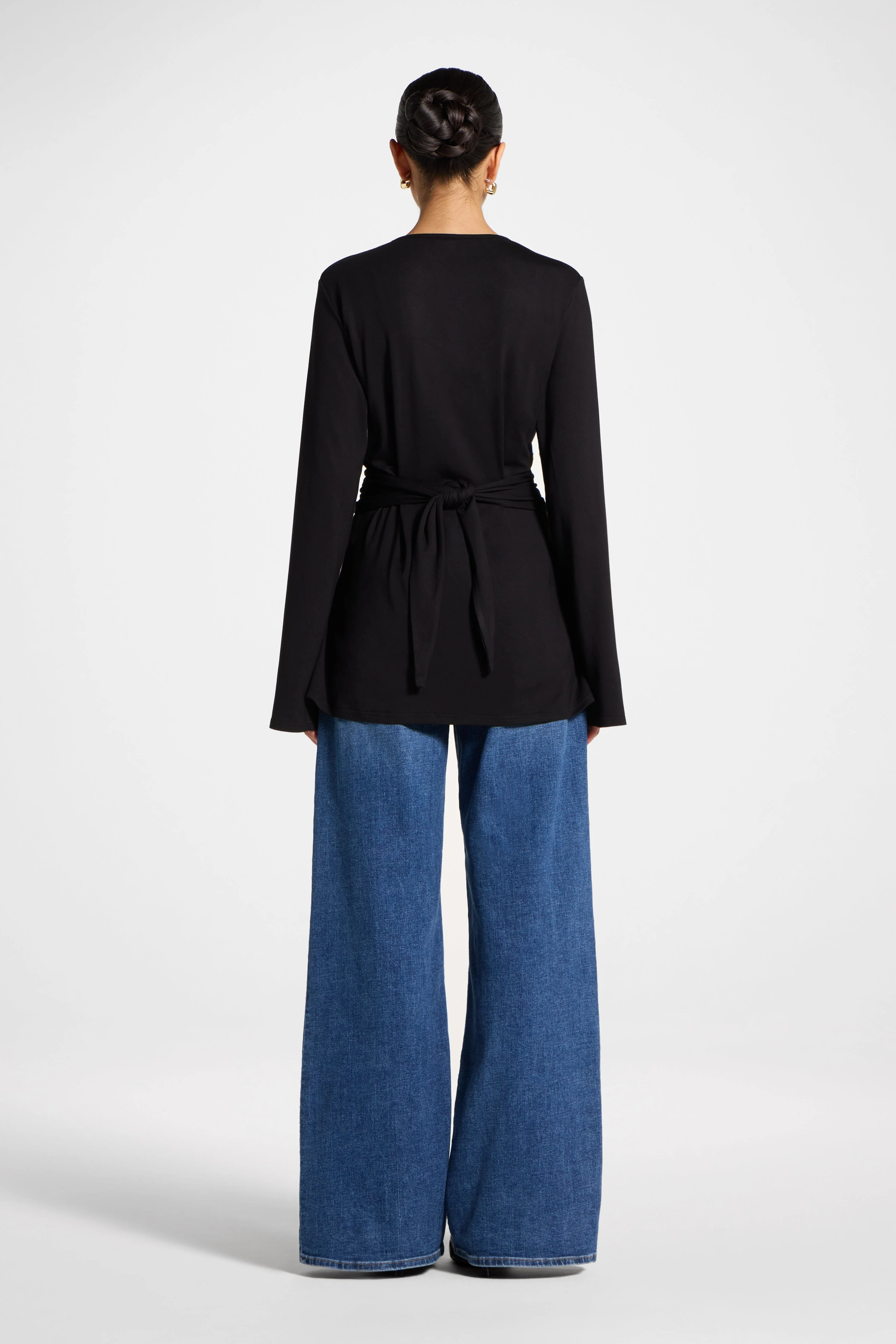 Bamboo Ring Top - Black - Image 6