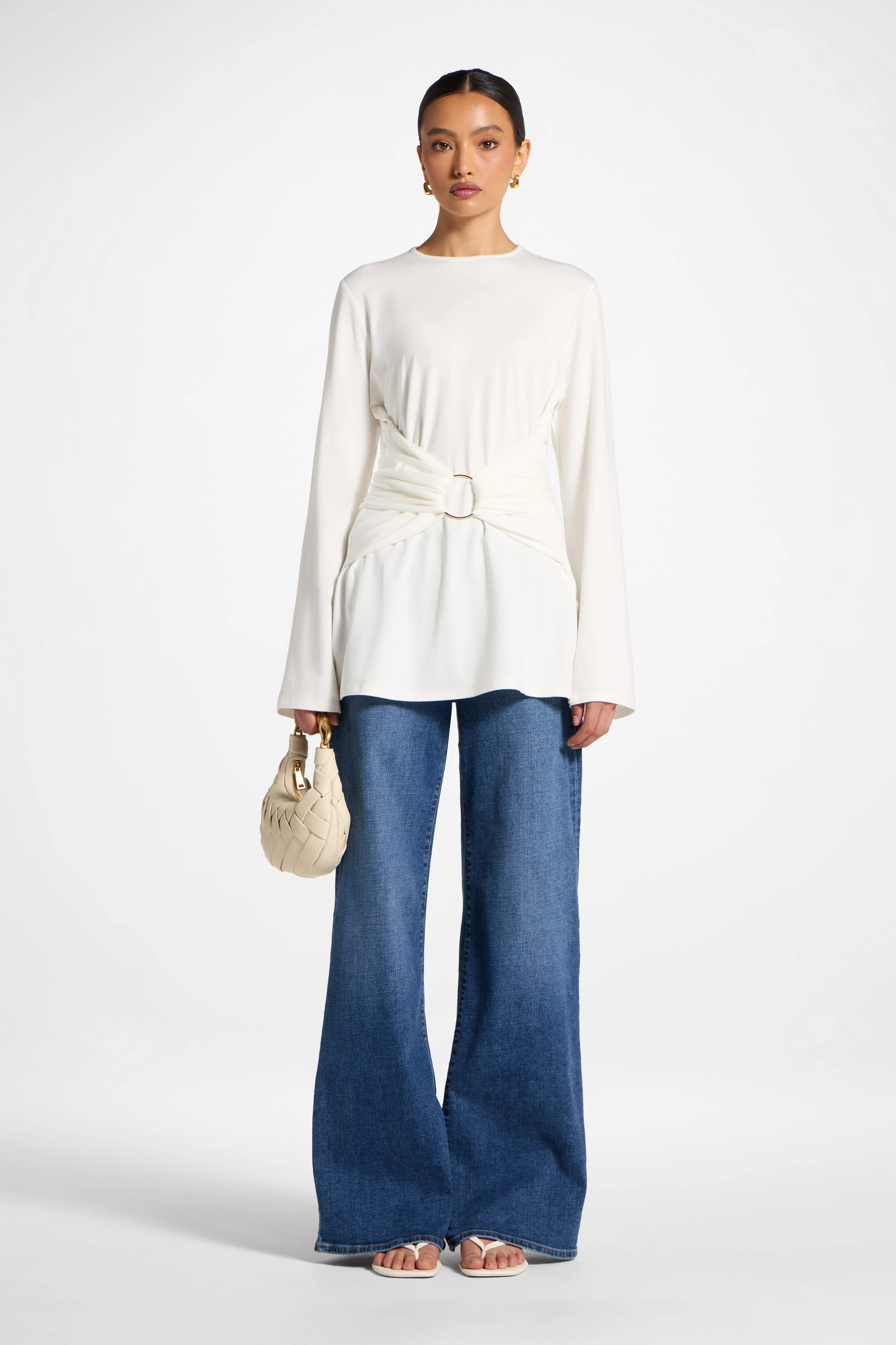Bamboo Ring Top - White - Image 2