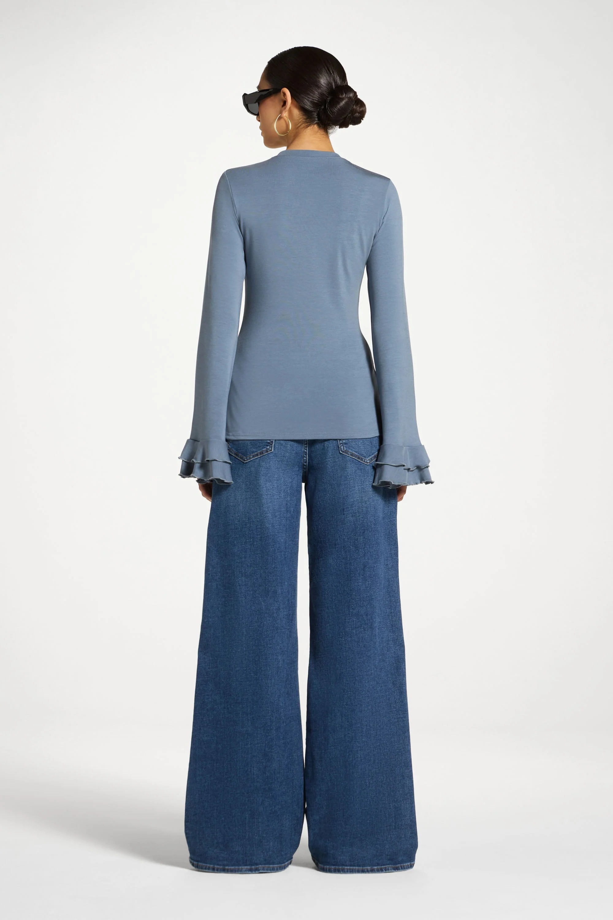 Bamboo Ruffled Sleeve Top - Image 6
