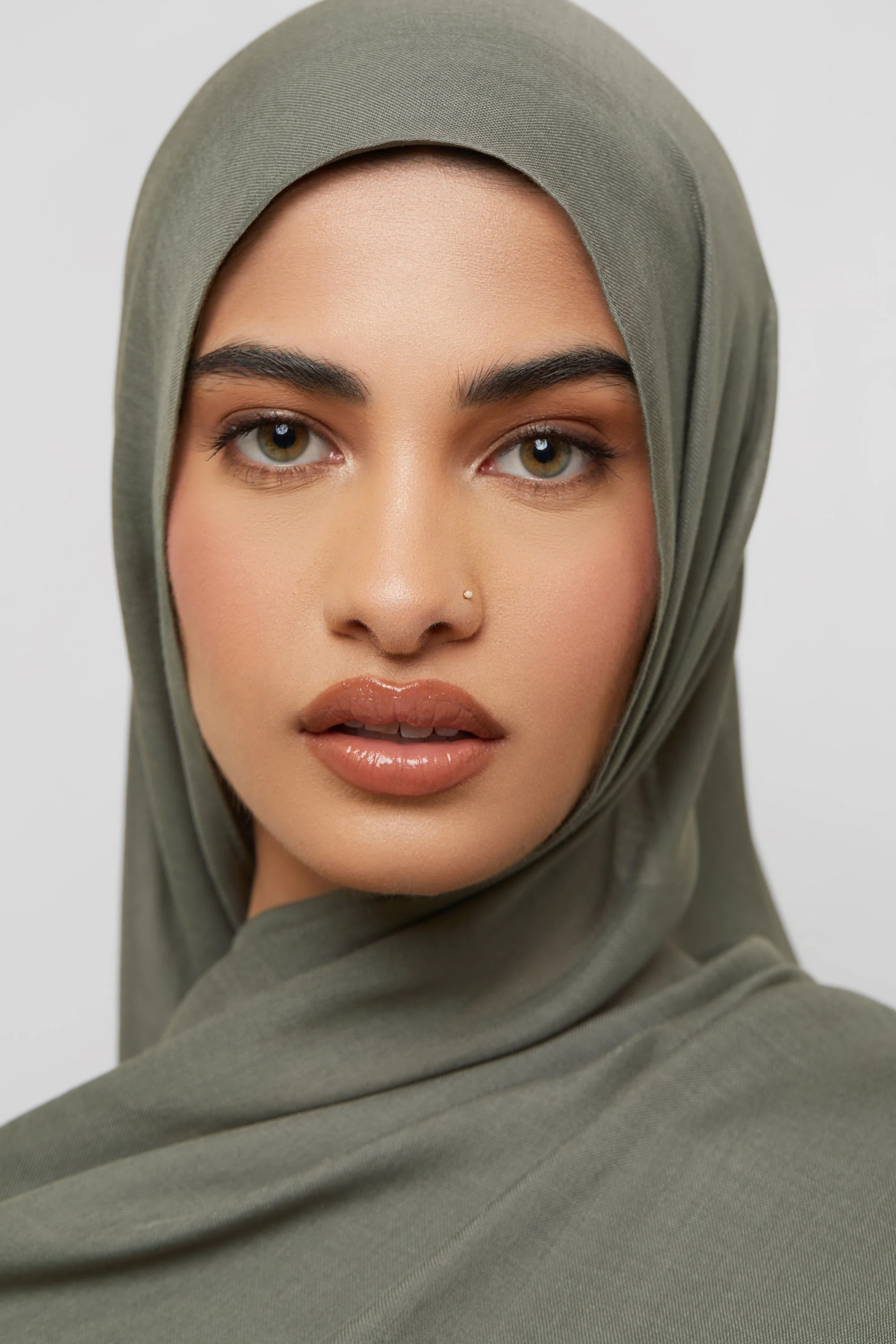 Bamboo Woven Hijab - Muted Basel - Image 3