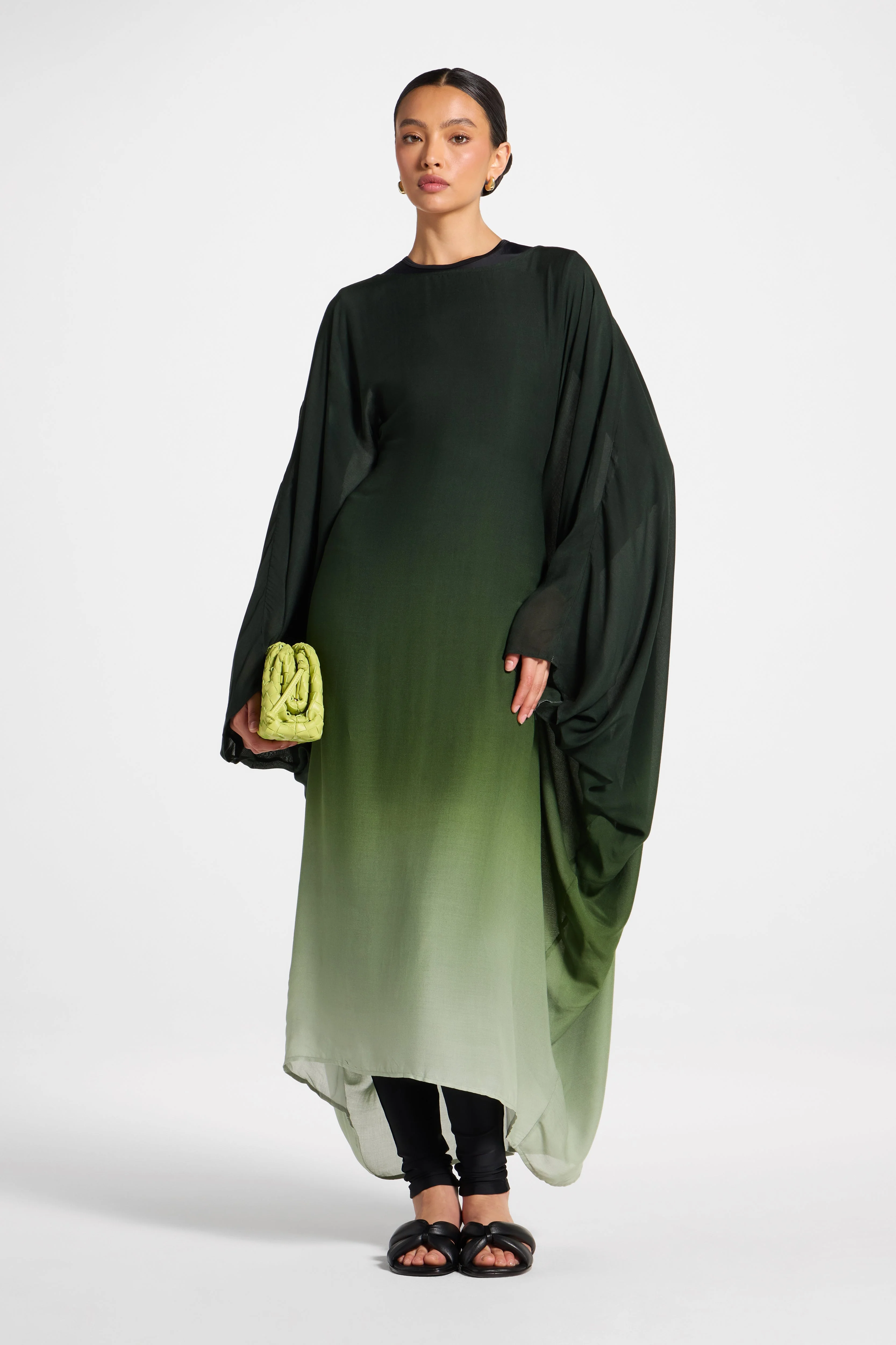 Butterfly Inner Tie Swim Cover Dress - Marine Ombre - Image 2