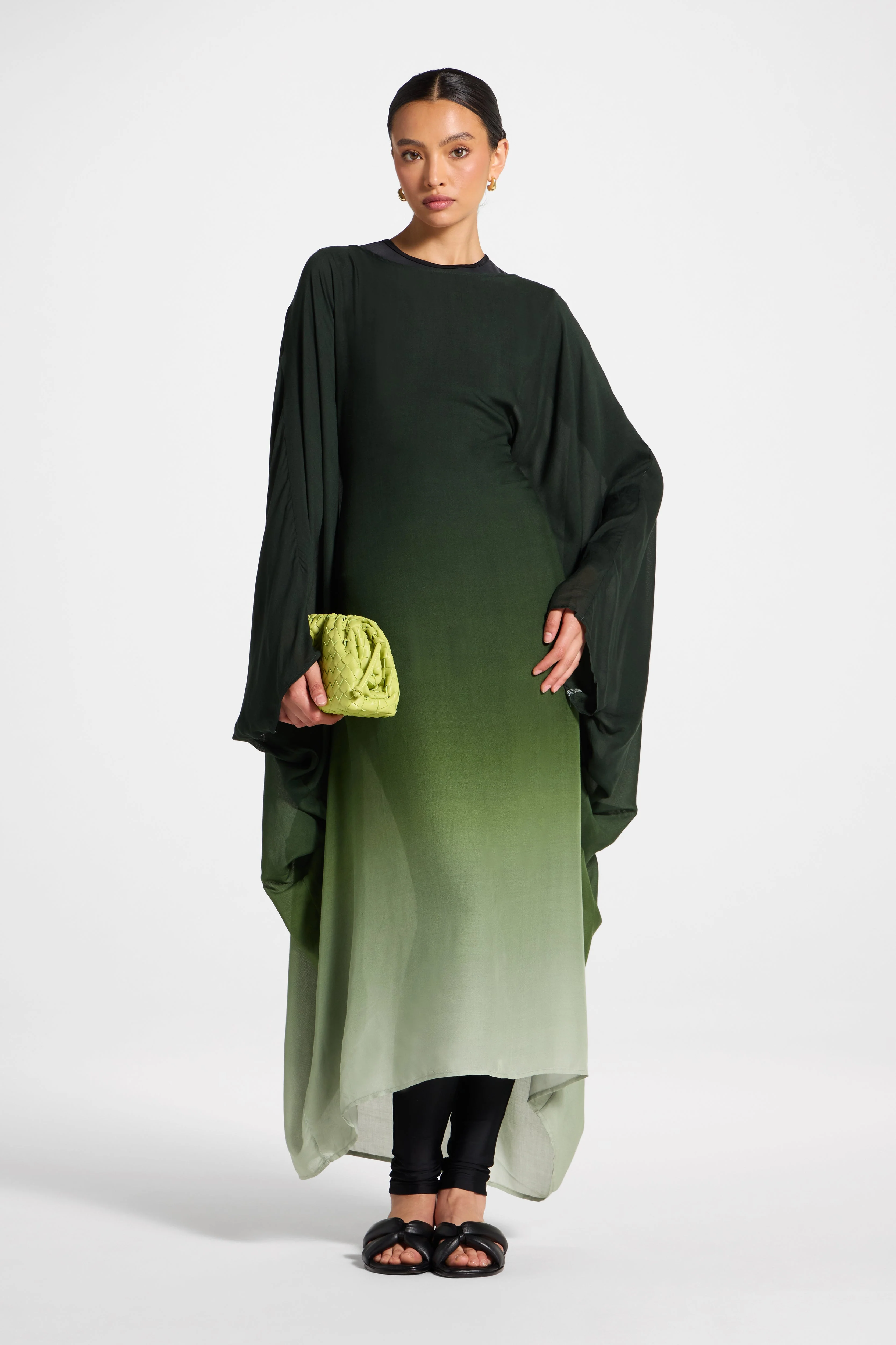 Butterfly Inner Tie Swim Cover Dress - Marine Ombre - Image 4