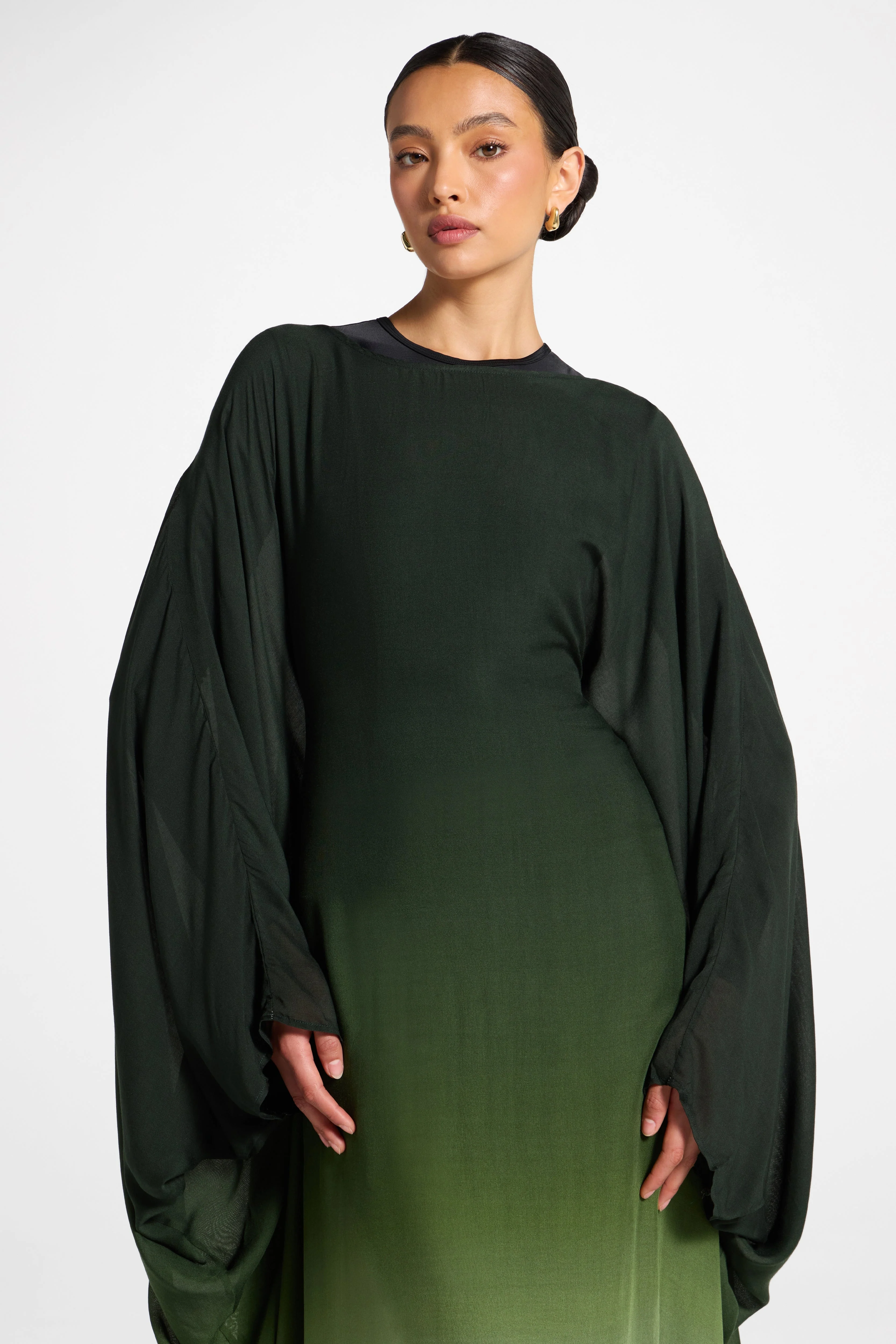 Butterfly Inner Tie Swim Cover Dress - Marine Ombre - Image 5