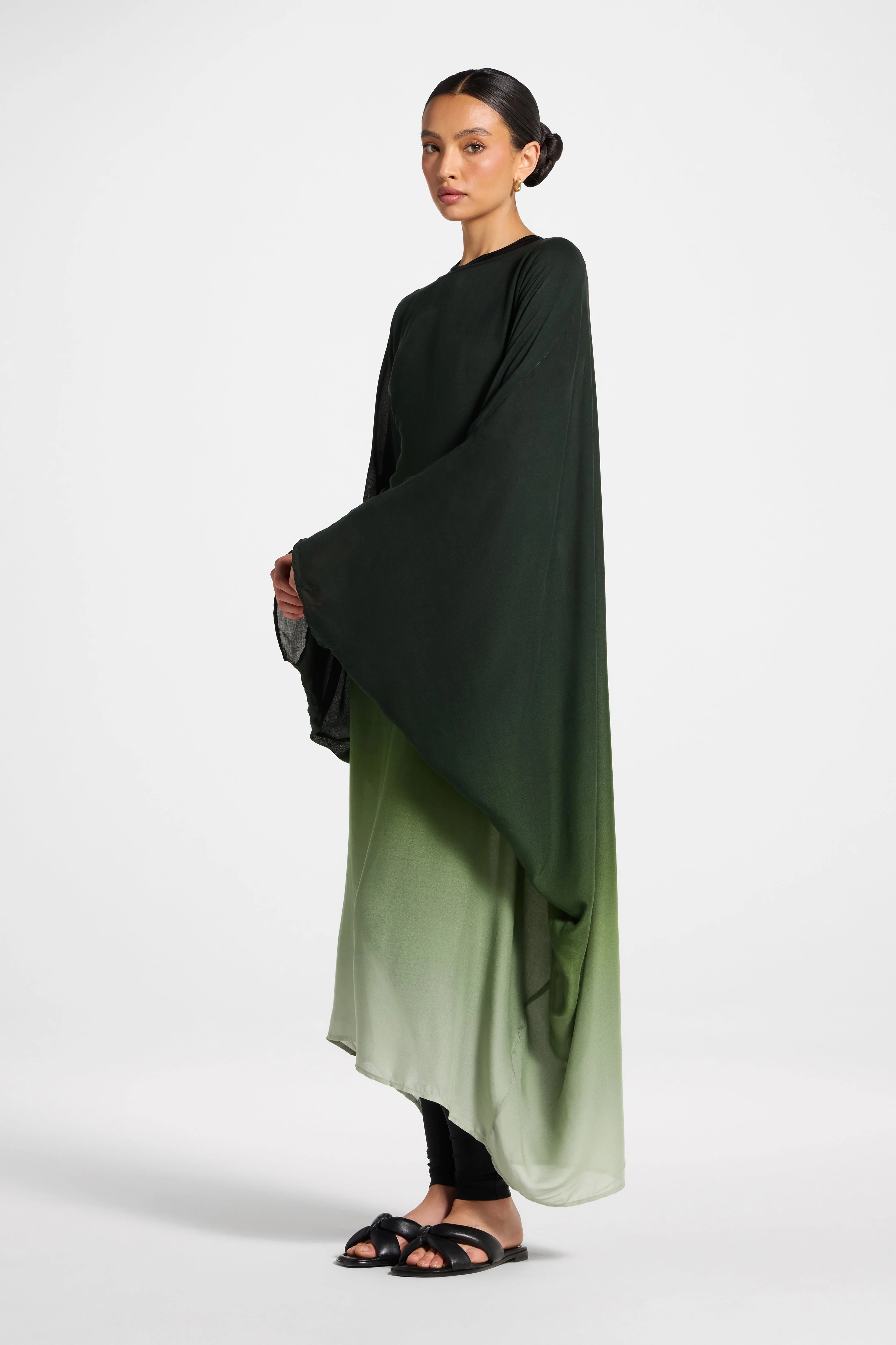 Butterfly Inner Tie Swim Cover Dress - Marine Ombre - Image 6
