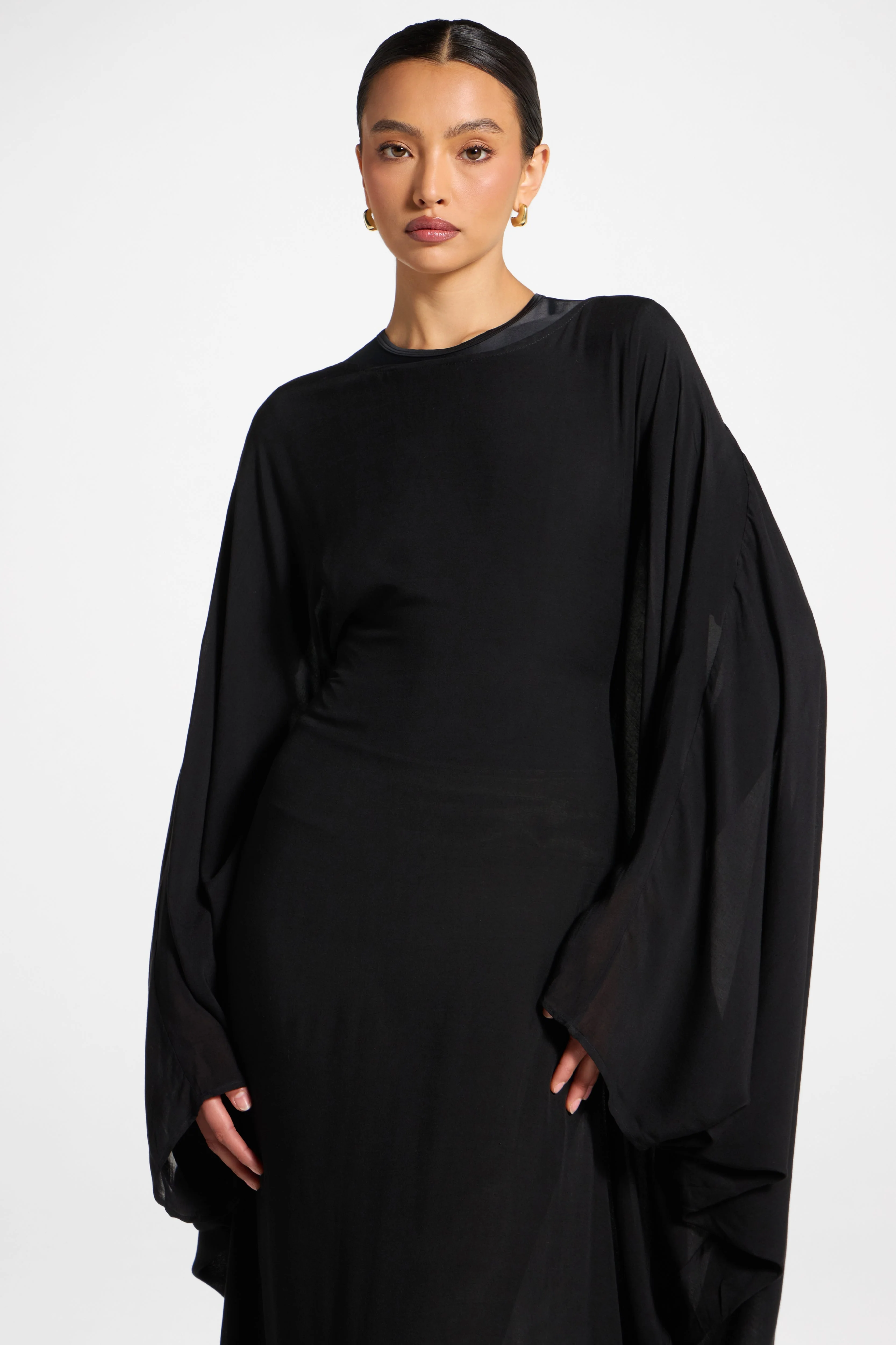 Butterfly Inner Tie Swim Cover Dress - Black - Image 6