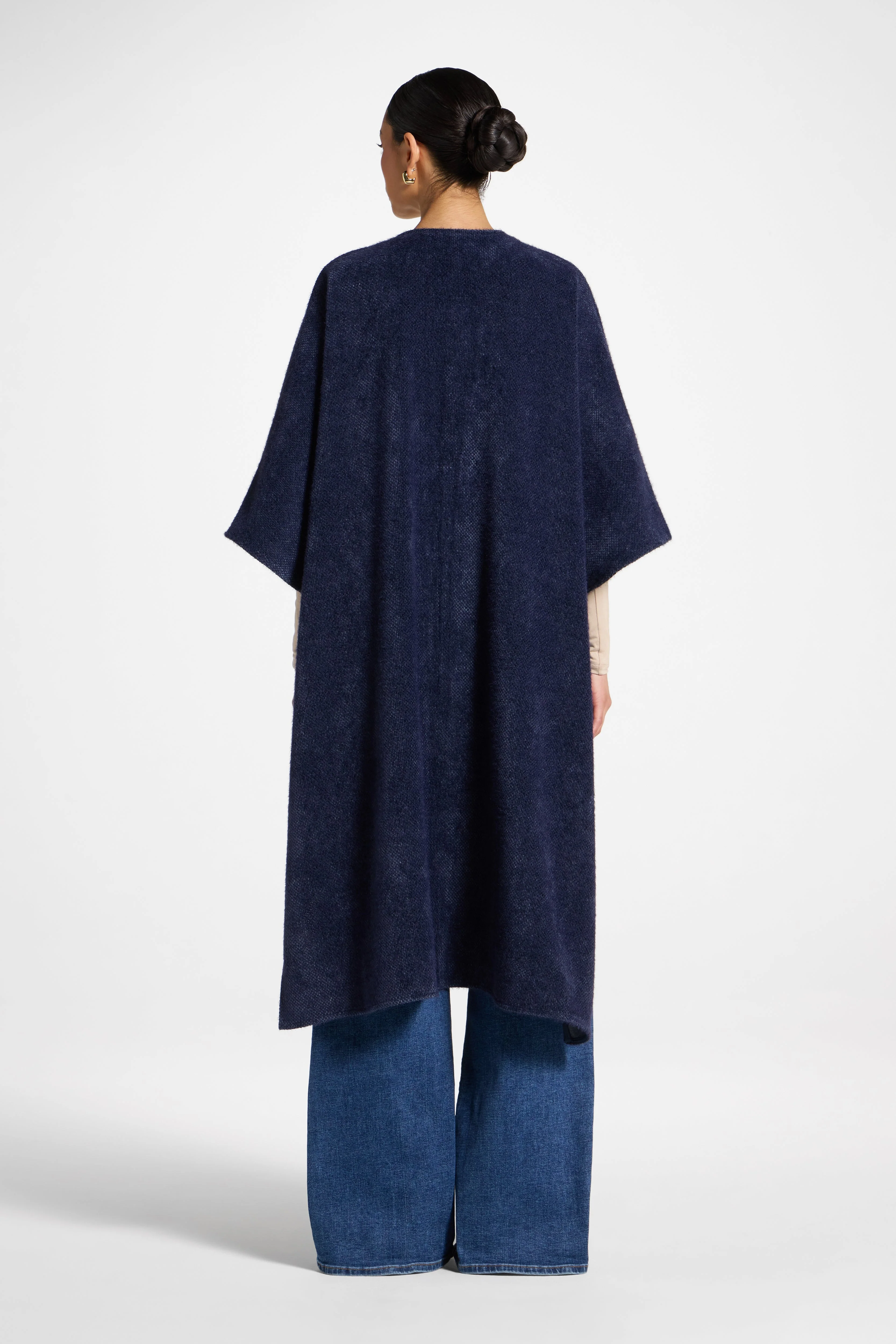 Chenille Cape Top - Midnight - Image 7