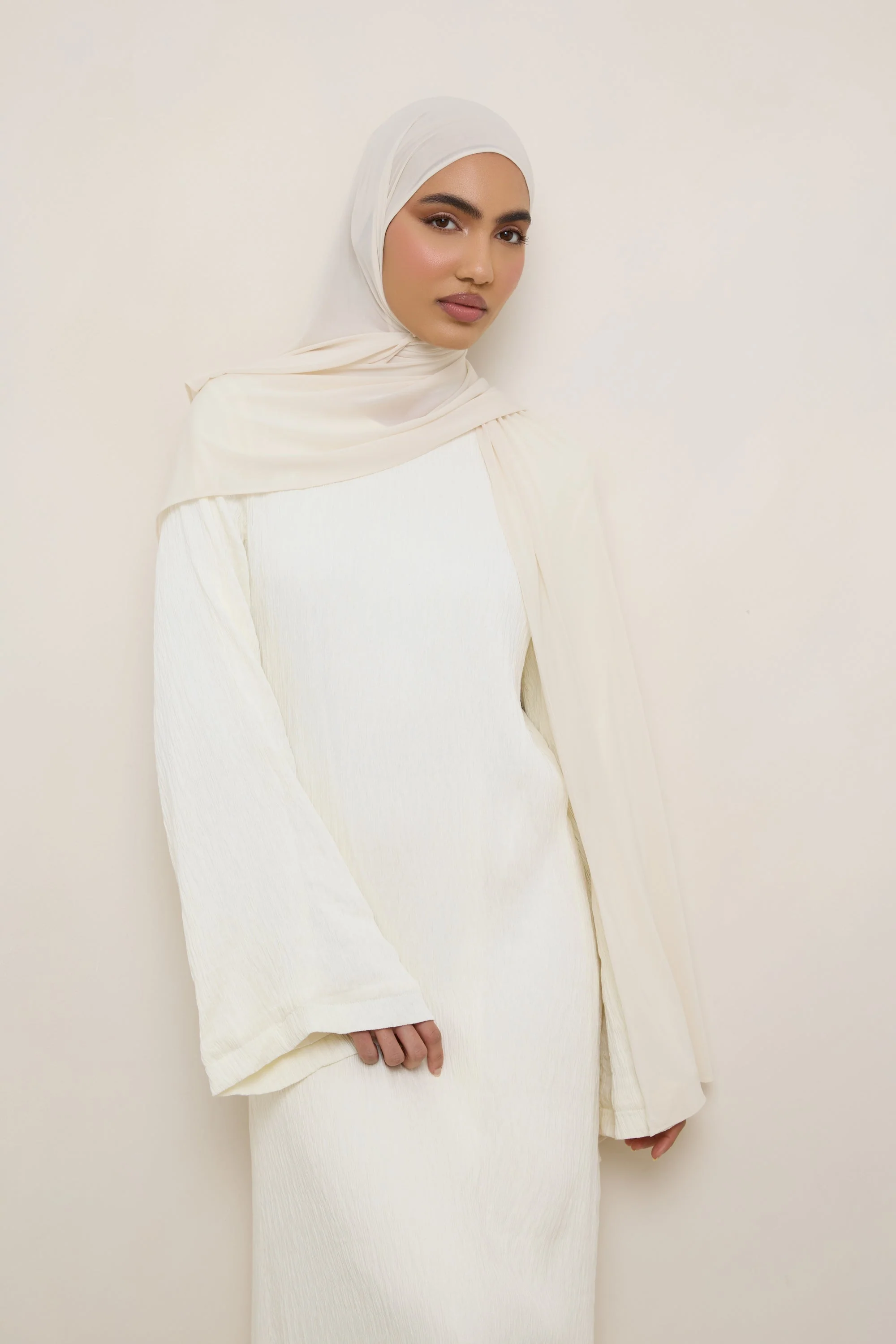 Chiffon Jersey Hijab - Vanilla