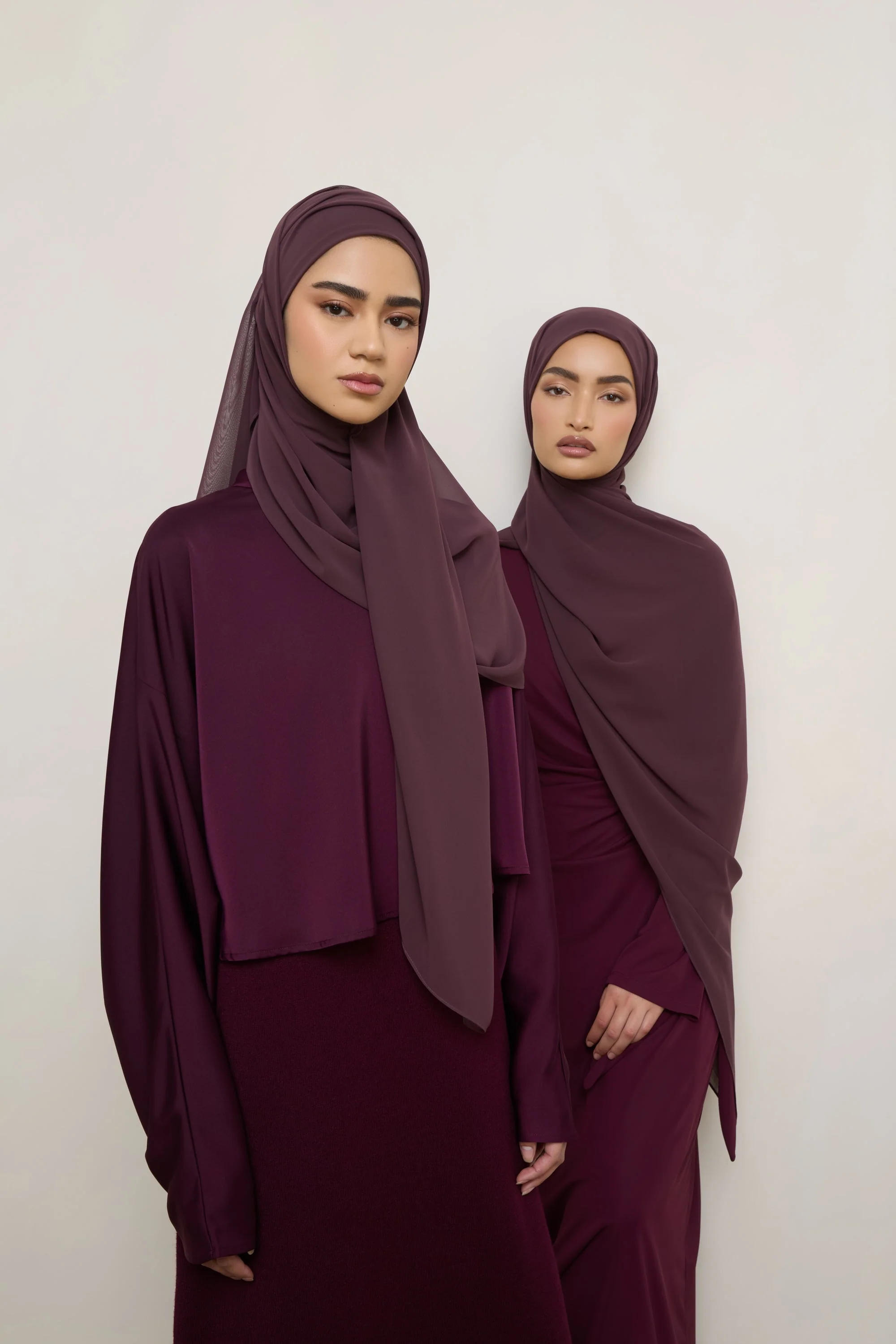 Chiffon LITE Hijab - Fudge - Image 3