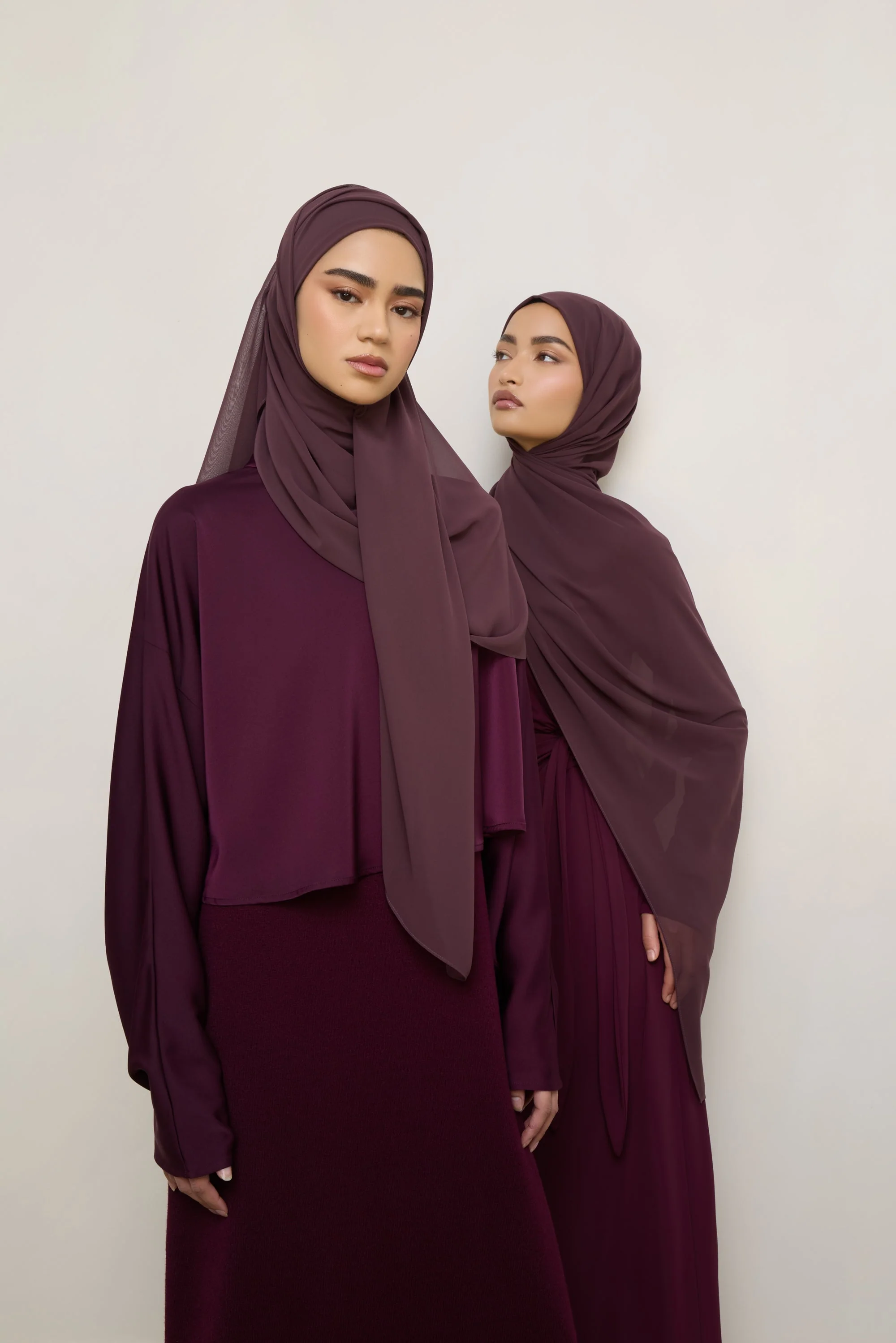 Chiffon LITE Hijab - Fudge - Image 4