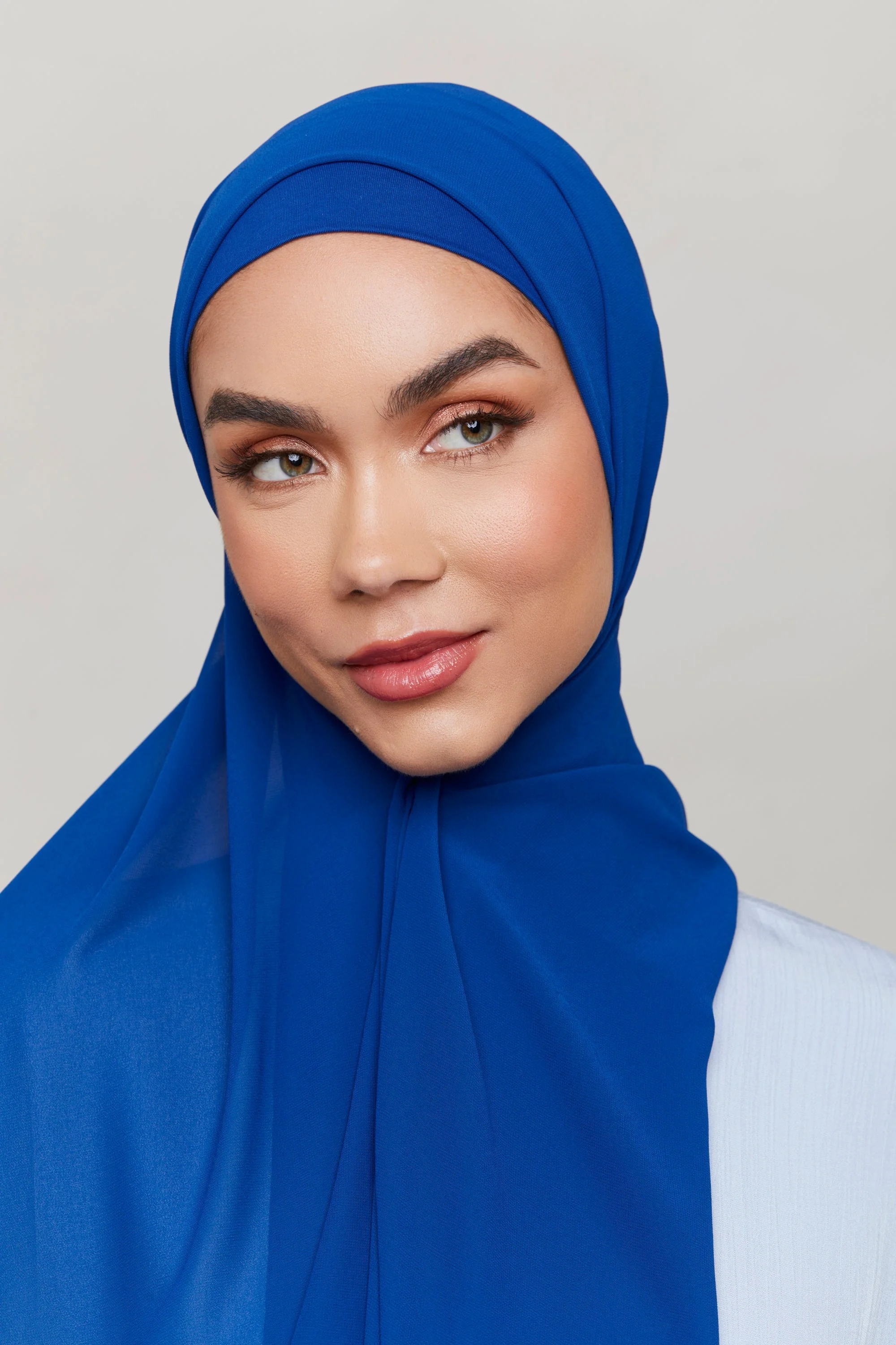 Chiffon LITE Hijab - Sodalite Blue