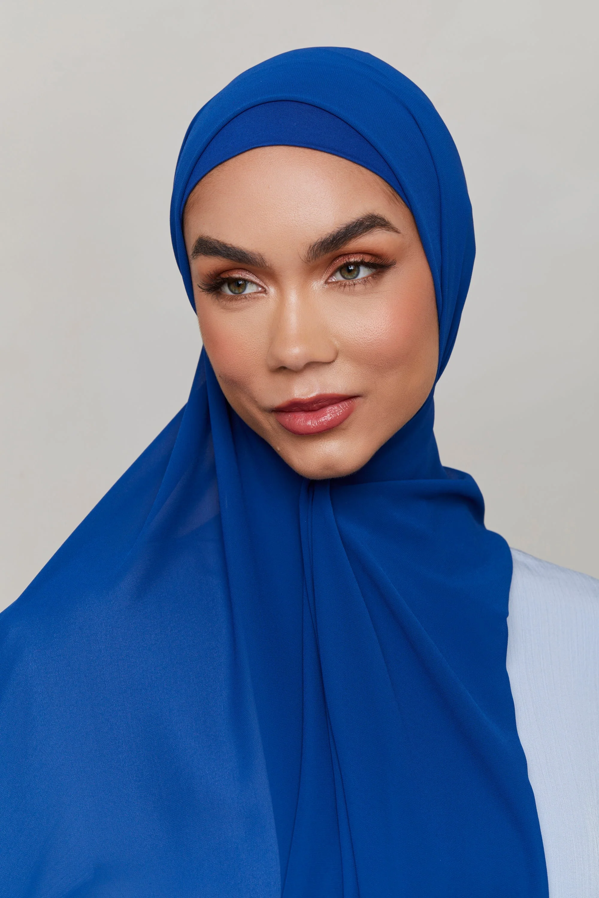 Chiffon LITE Hijab - Sodalite Blue - Image 3