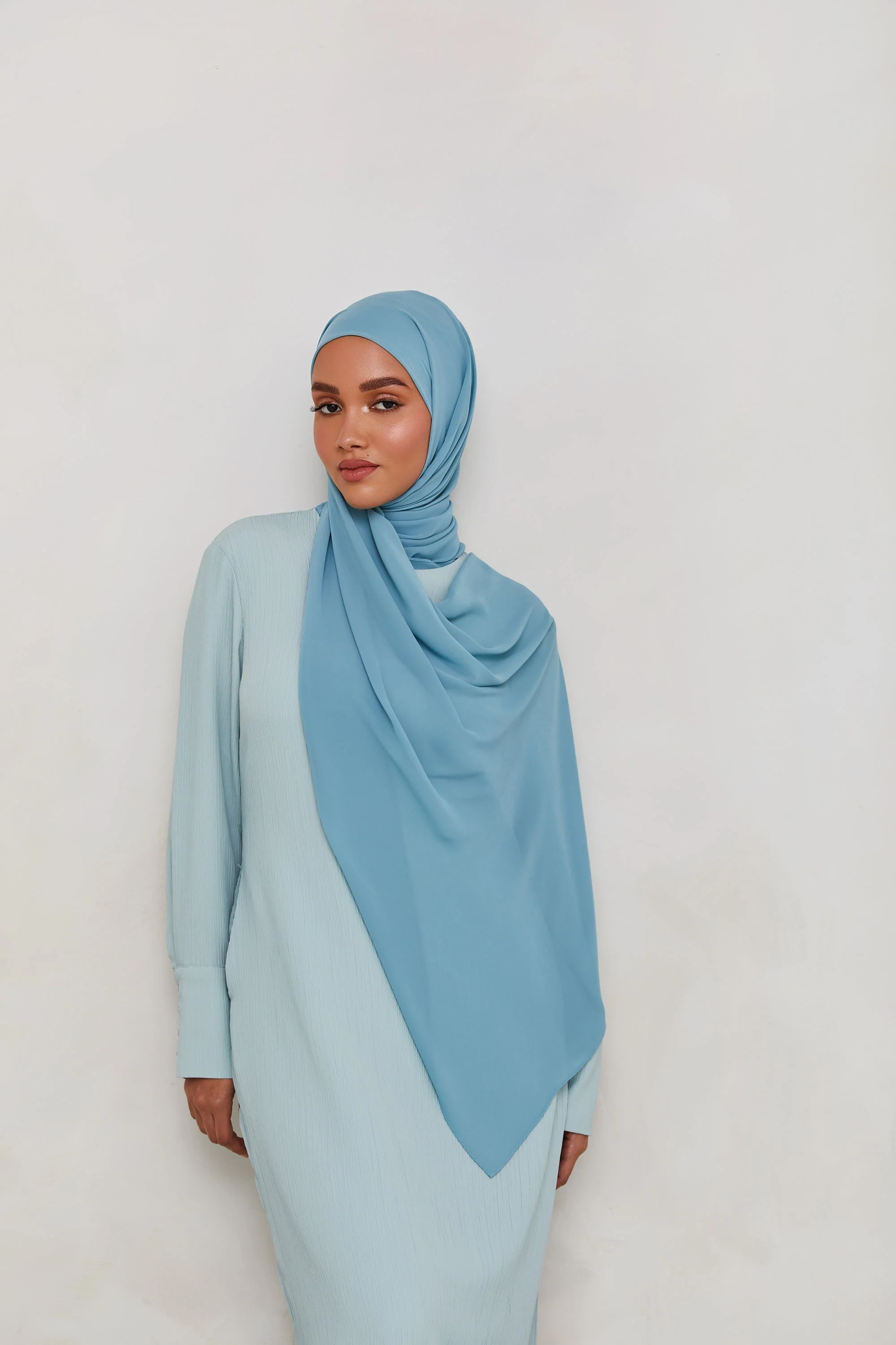 Chiffon LITE Hijab - Stillwater - Image 2