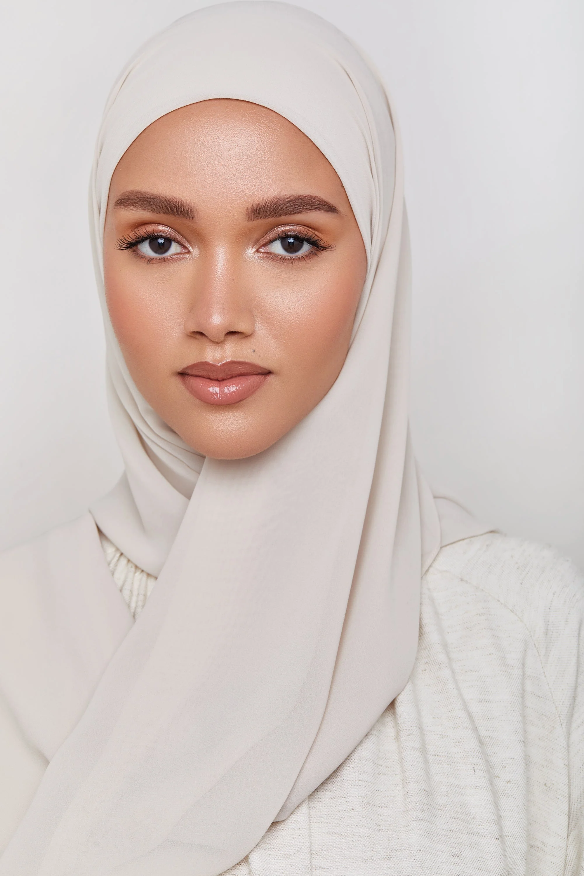 Chiffon LITE Hijab - Stone - Image 2