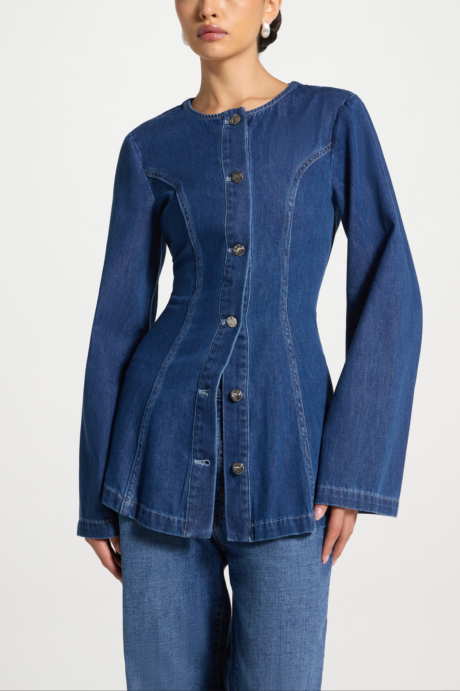 Cinch Denim Jacket Top - Image 6