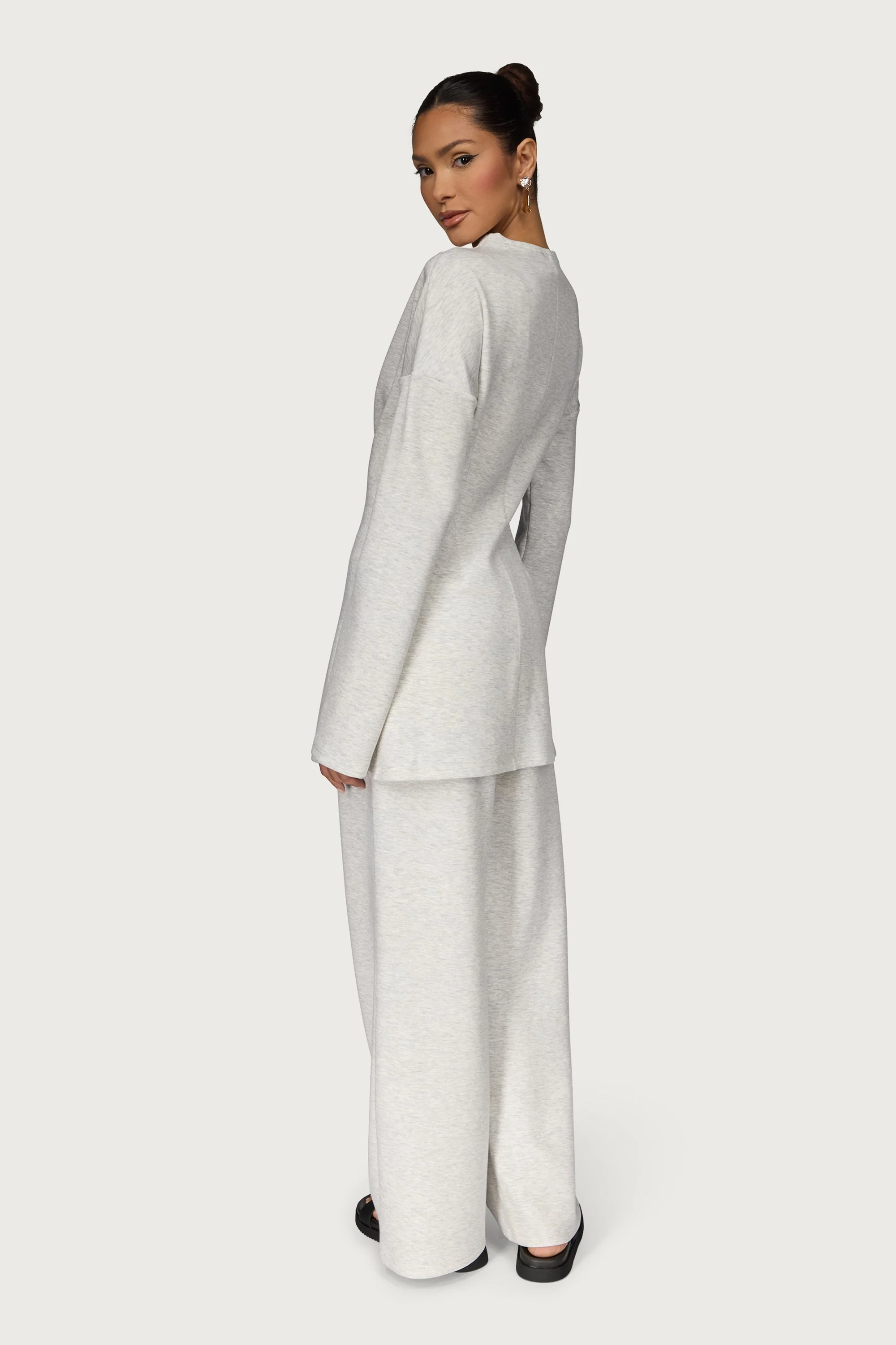 Cinch Top & Pants Set - Heather Grey - Image 6