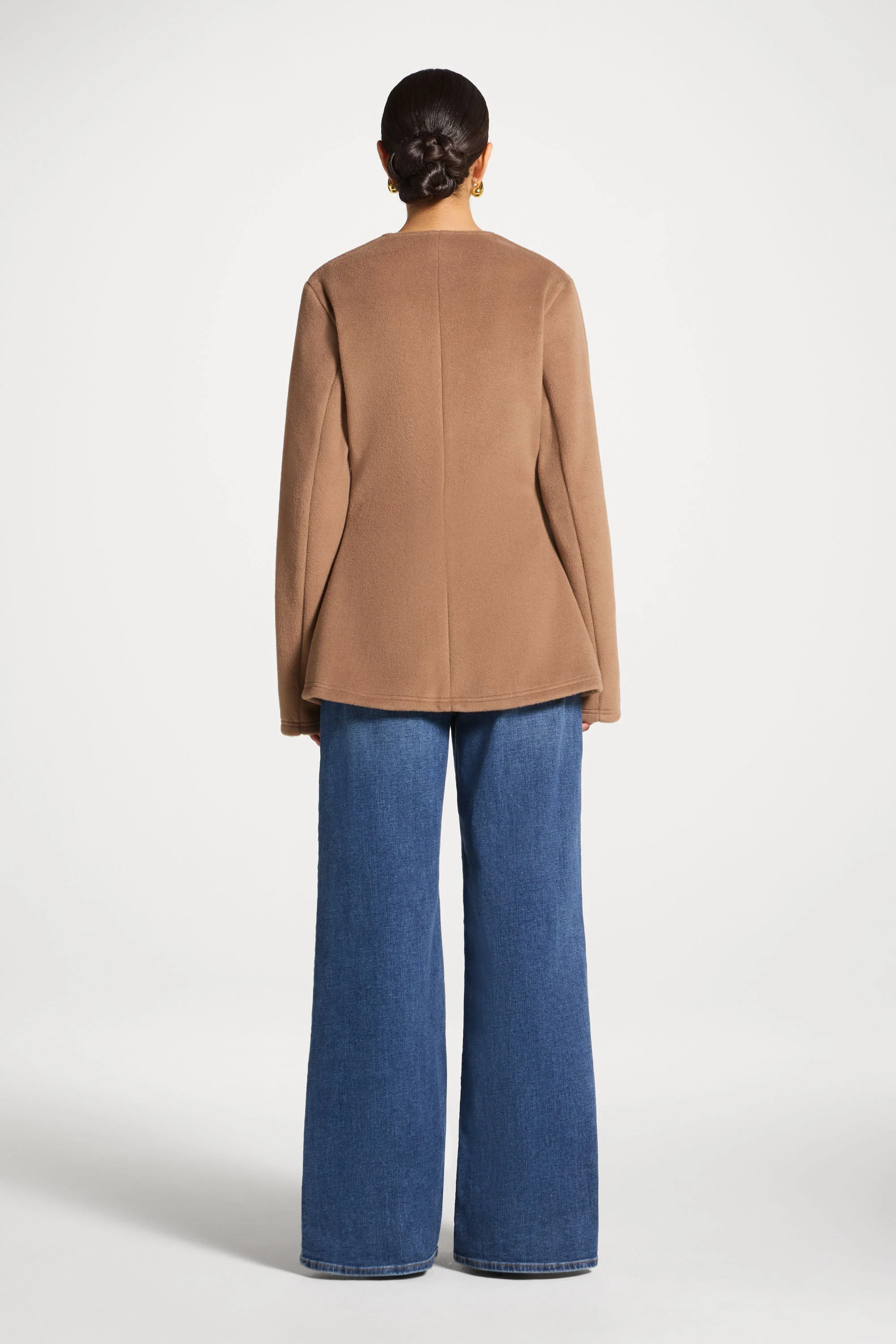 Cinch Waist Cardigan - Caramel - Image 5