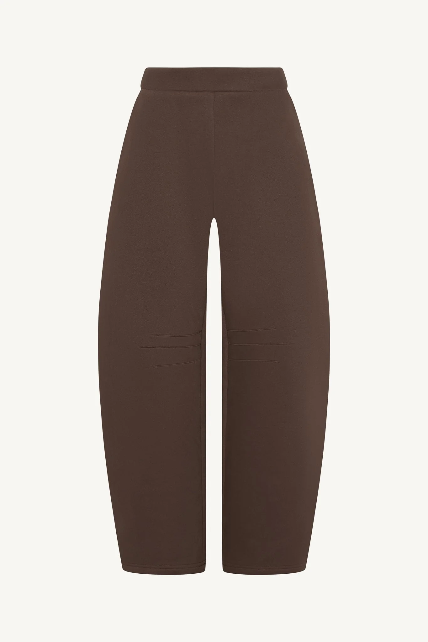 Cotton Barrel Leg Pants - Chocolate - Image 6