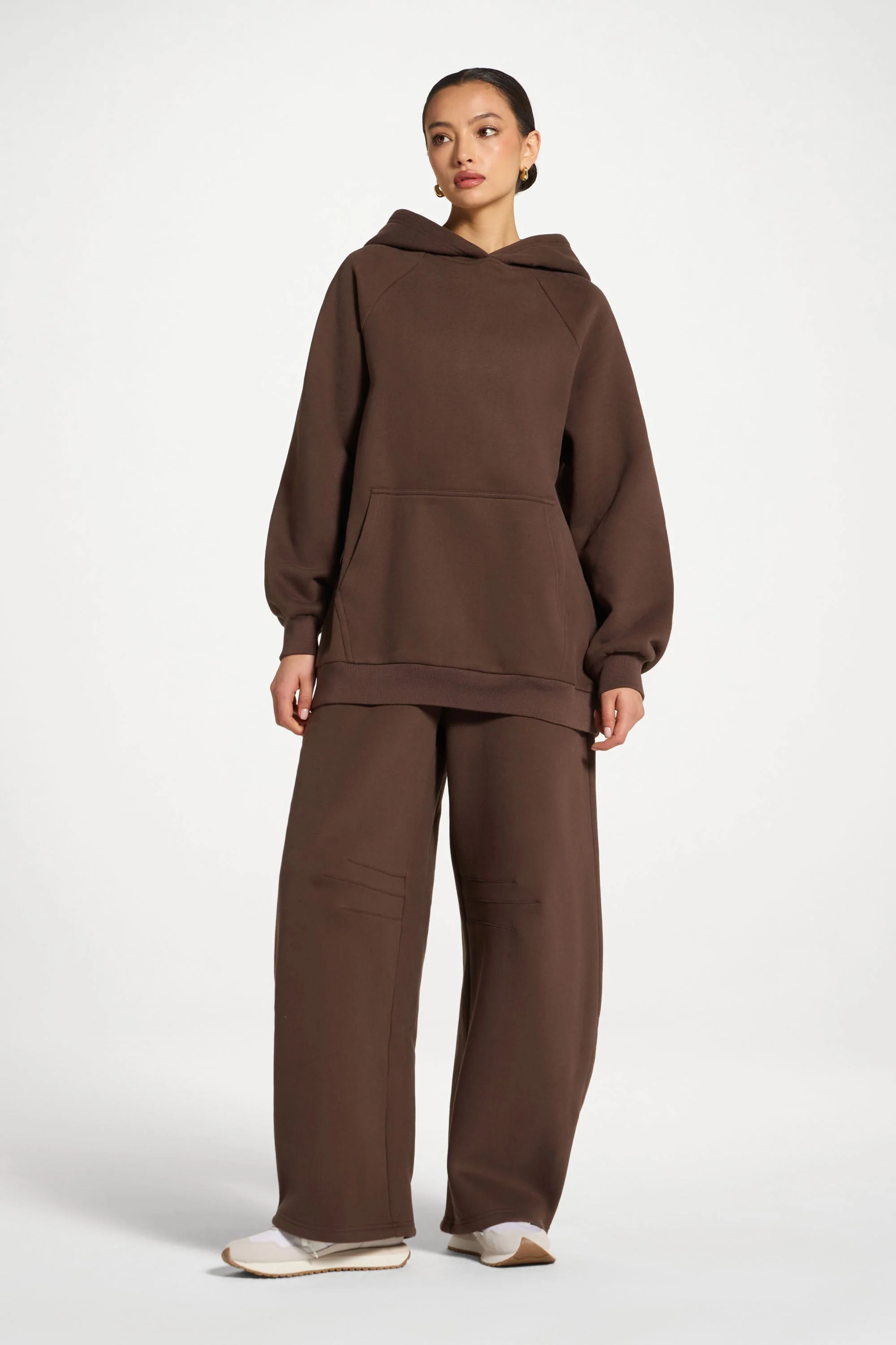 Cotton Hoodie - Chocolate - Image 3