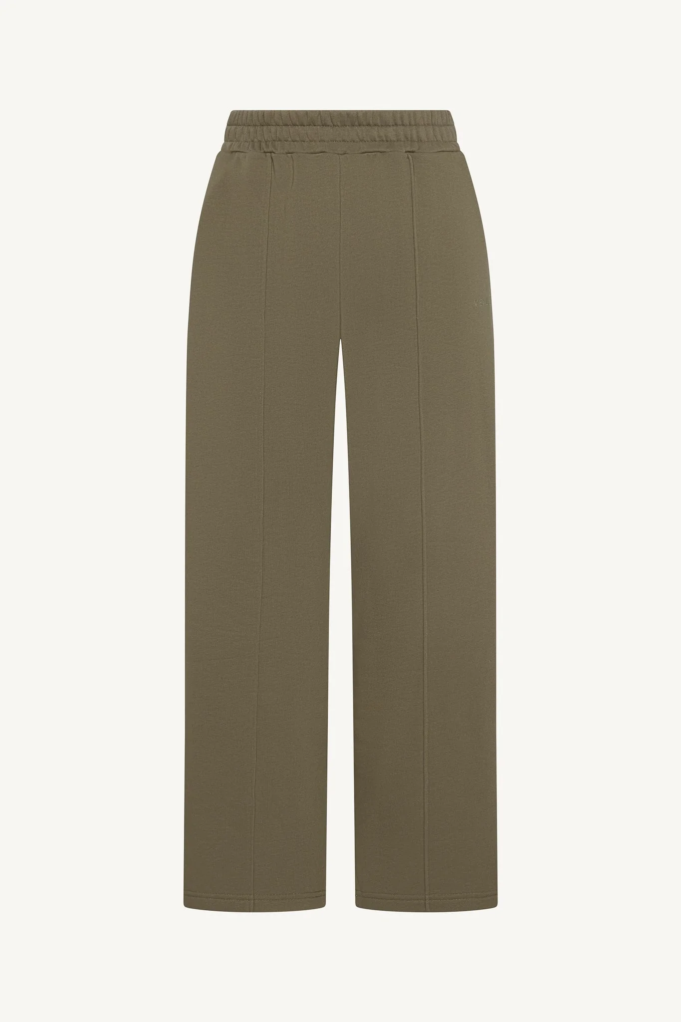 Cotton Pintuck Wide Leg Sweatpants - Midnight Moss - Image 8