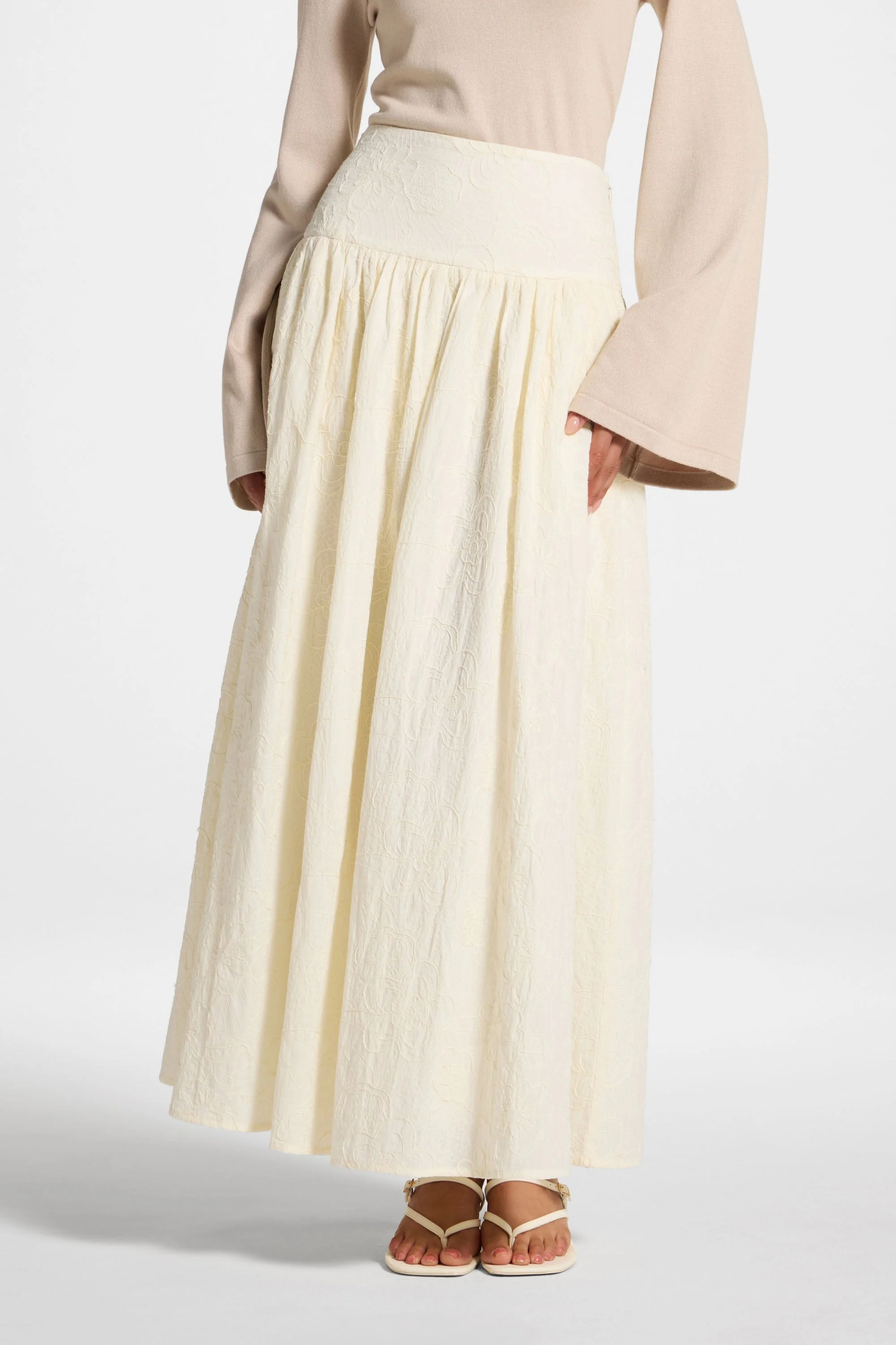 Cotton Skirt - White - Image 9