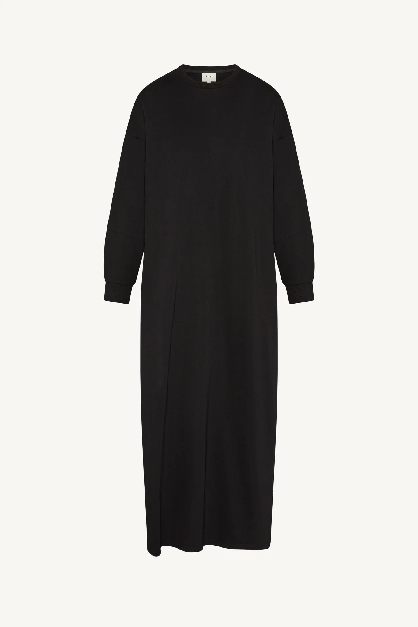 Cotton Basic Dress - Black - Image 7