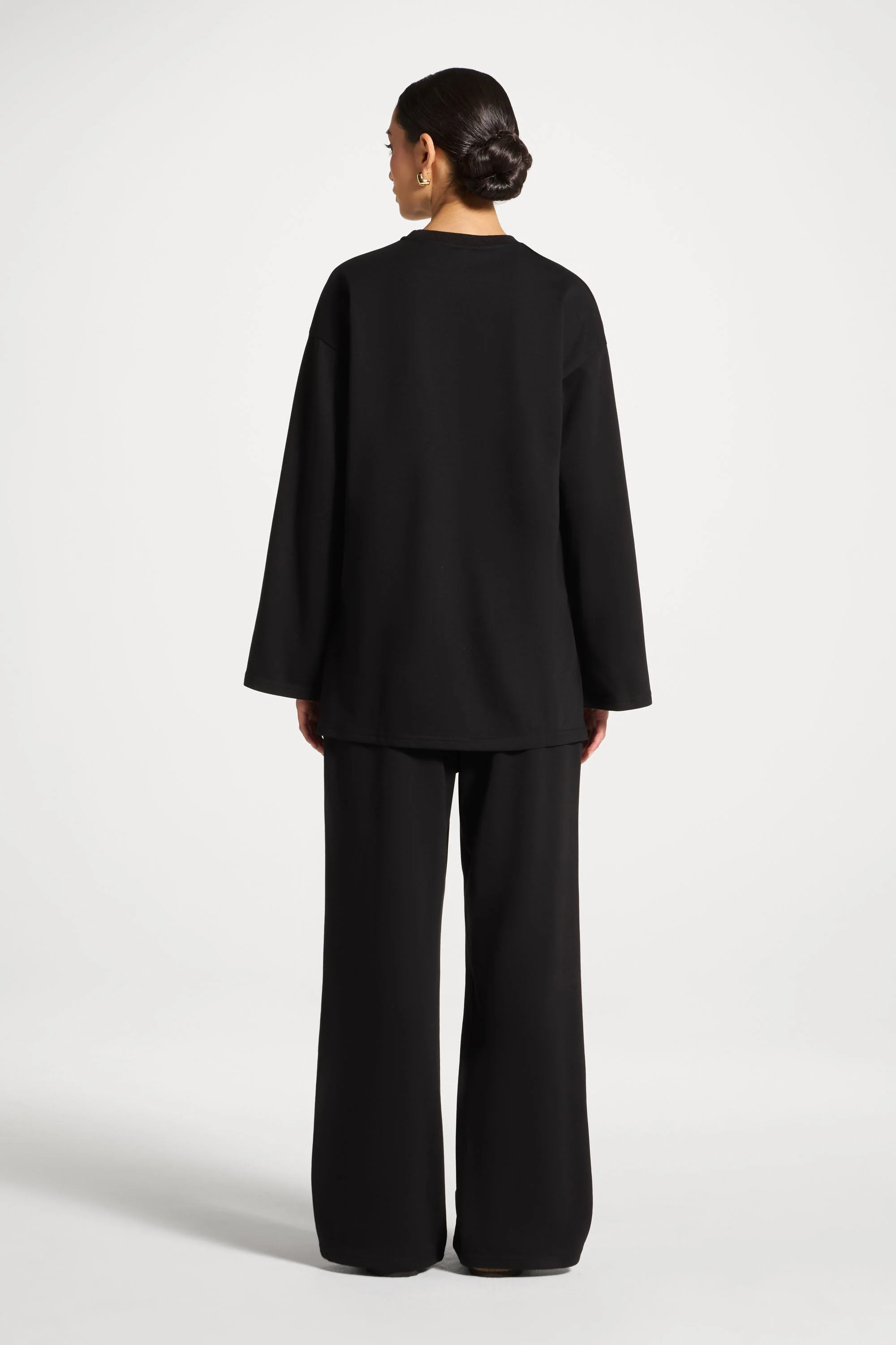 Cotton Basic Top - Black - Image 4