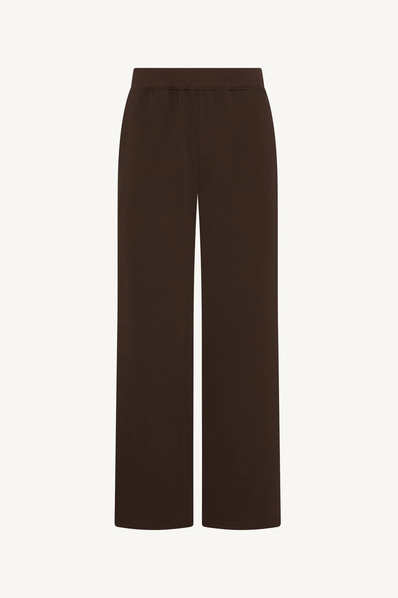 Cotton Wide Leg Pants - Coffee - Image 7