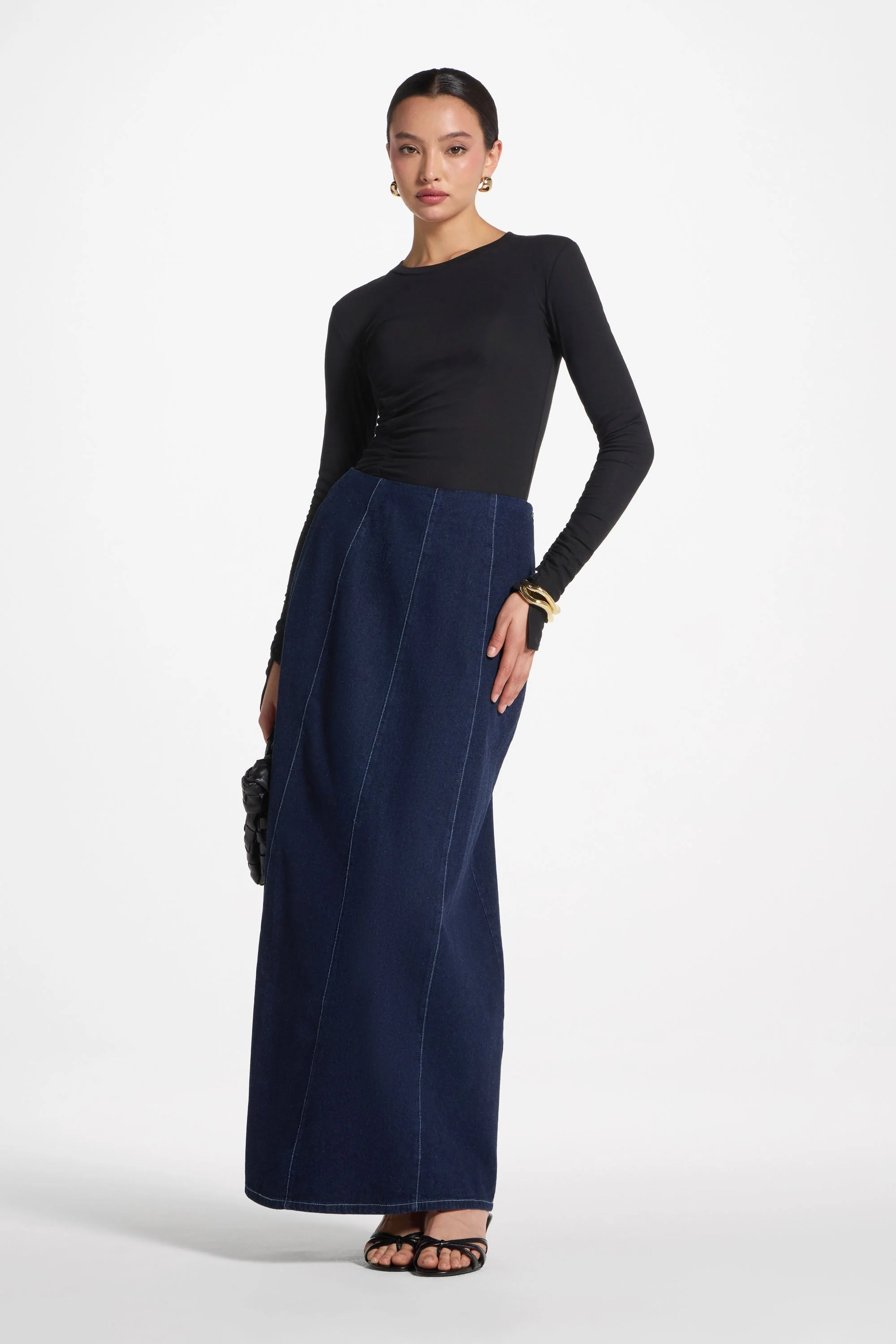 Denim Flare Skirt - Image 3