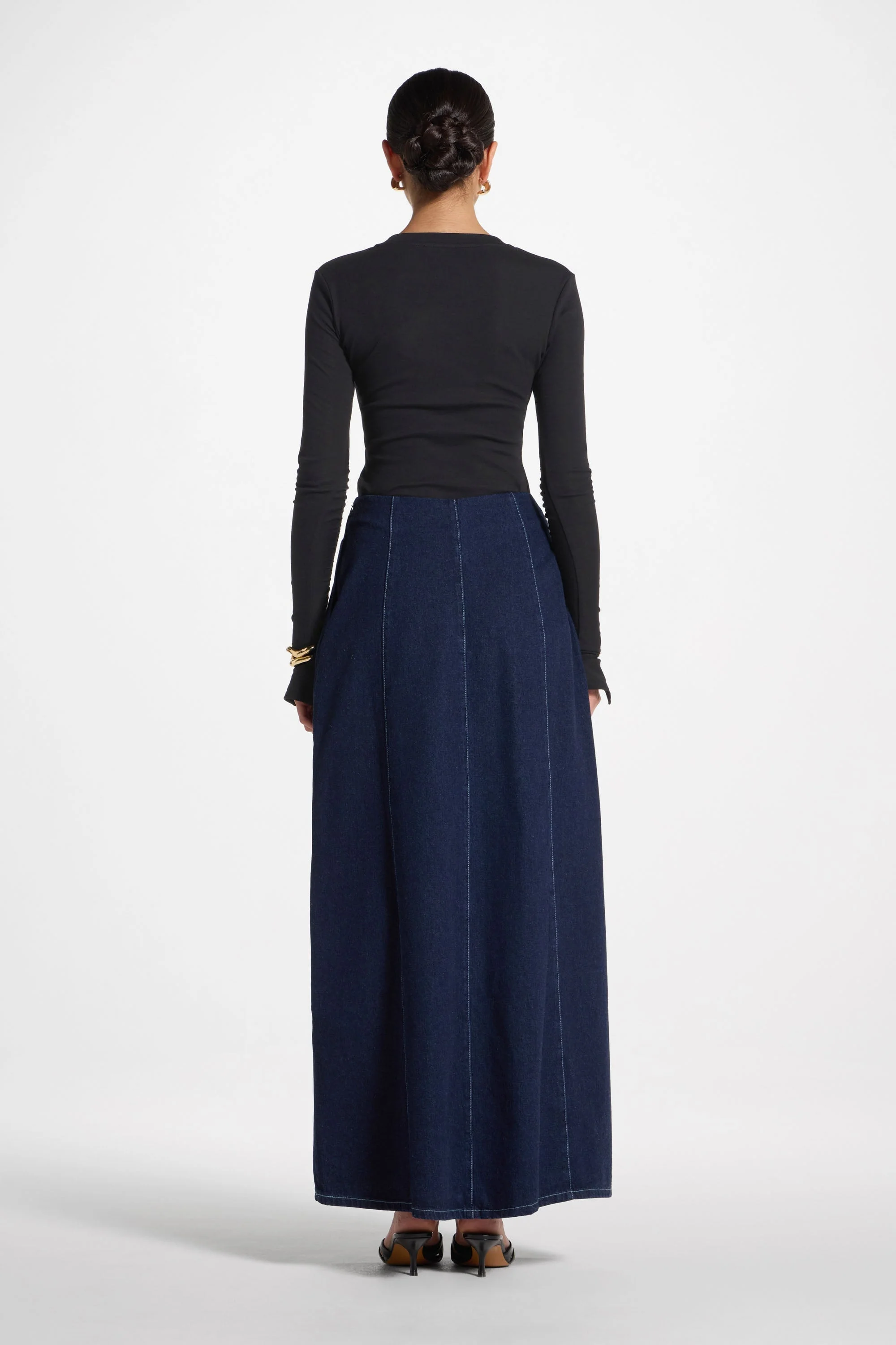 Denim Flare Skirt - Image 5
