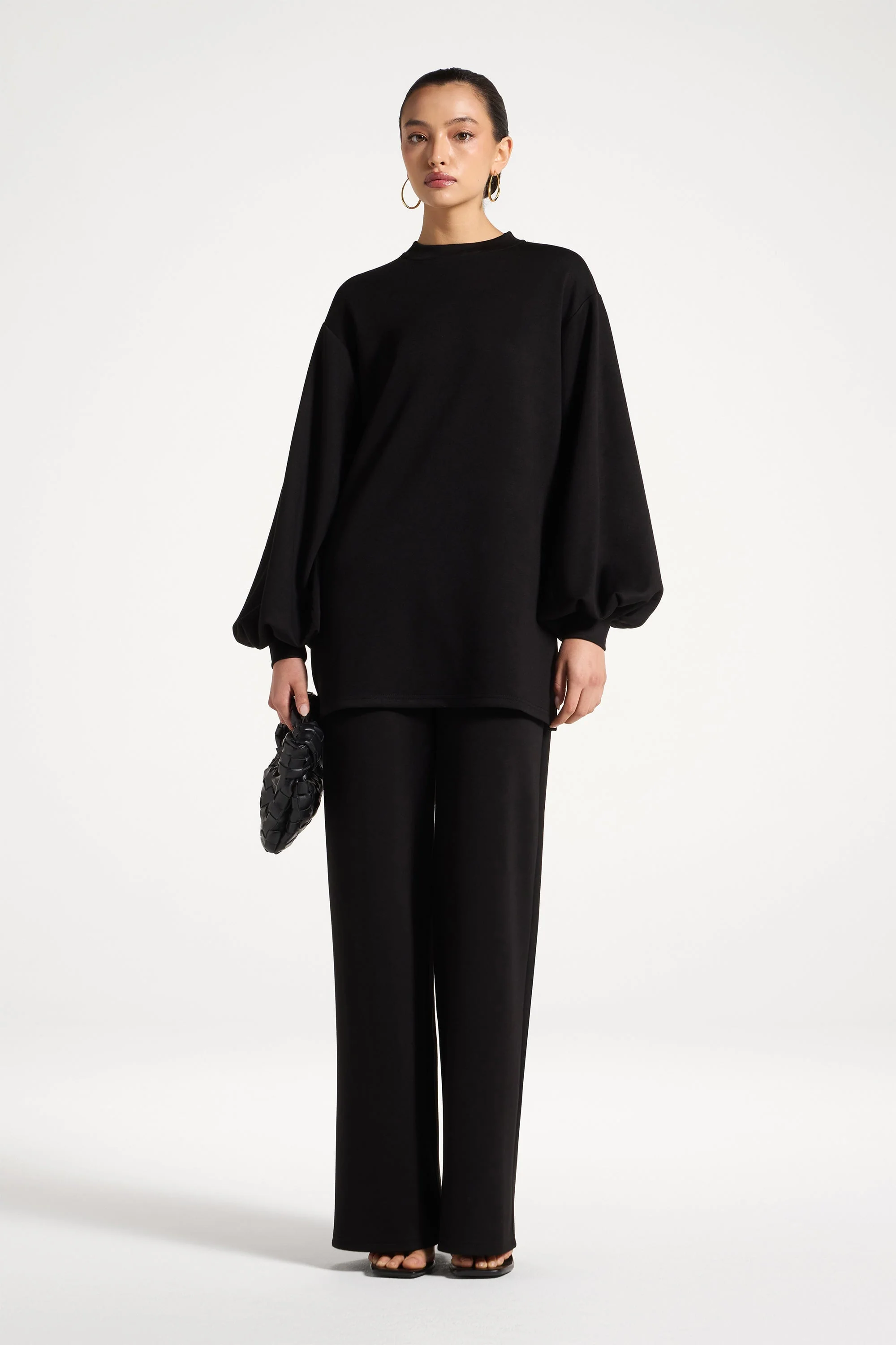 Dila Top & Pant Set - Black