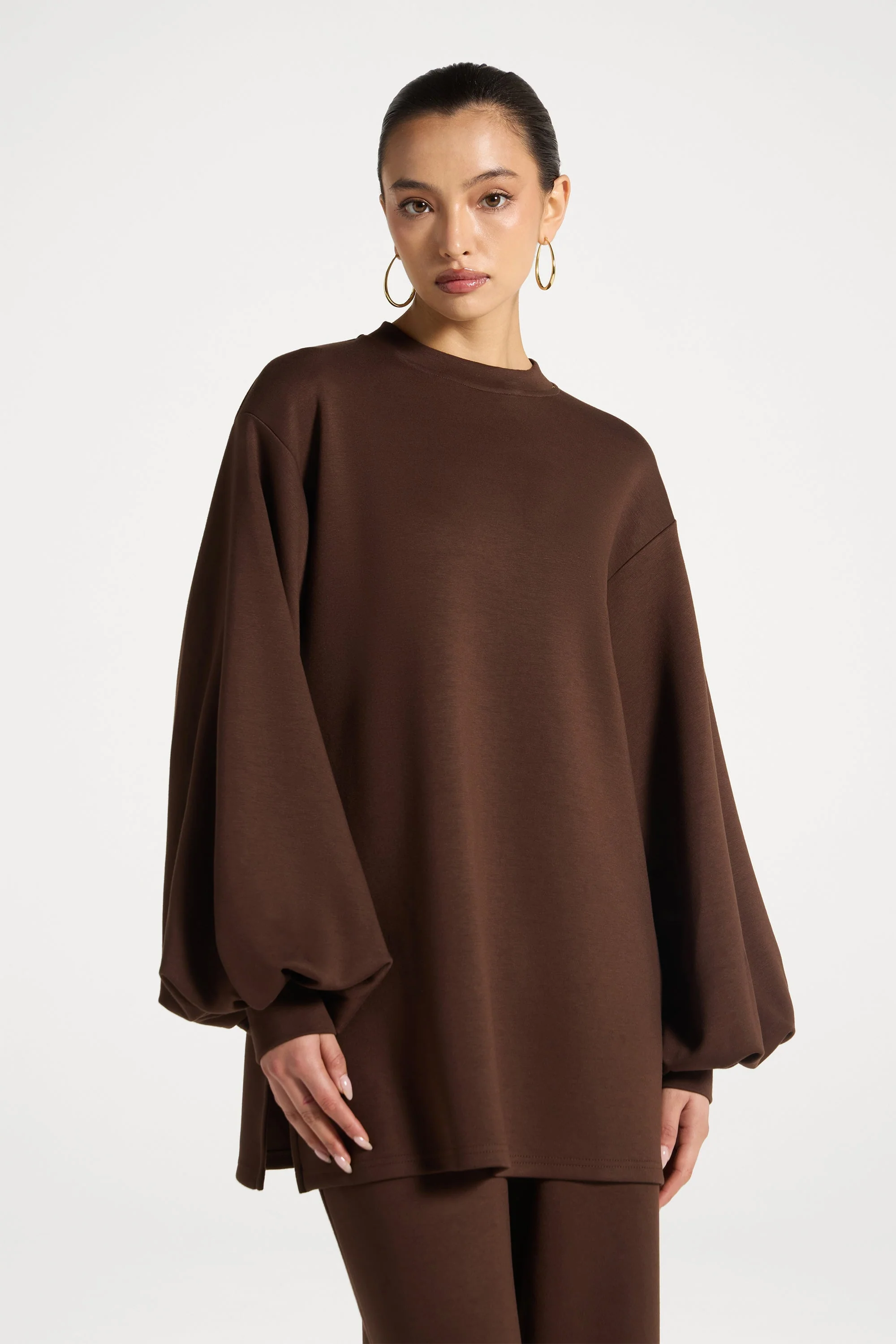 Dila Top & Pant Set - Espresso - Image 2