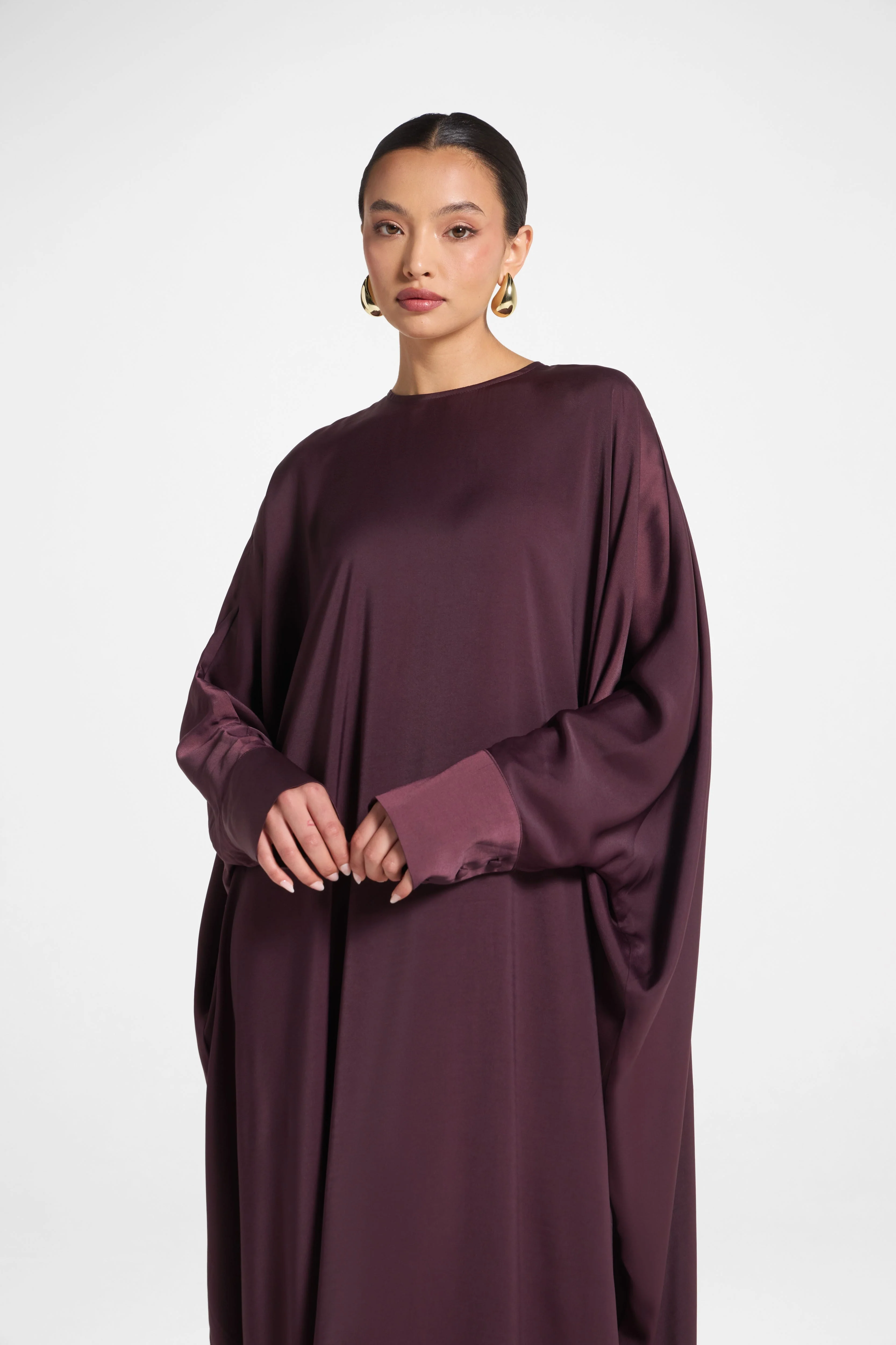 Dina Abaya - Deep Plum - Image 2