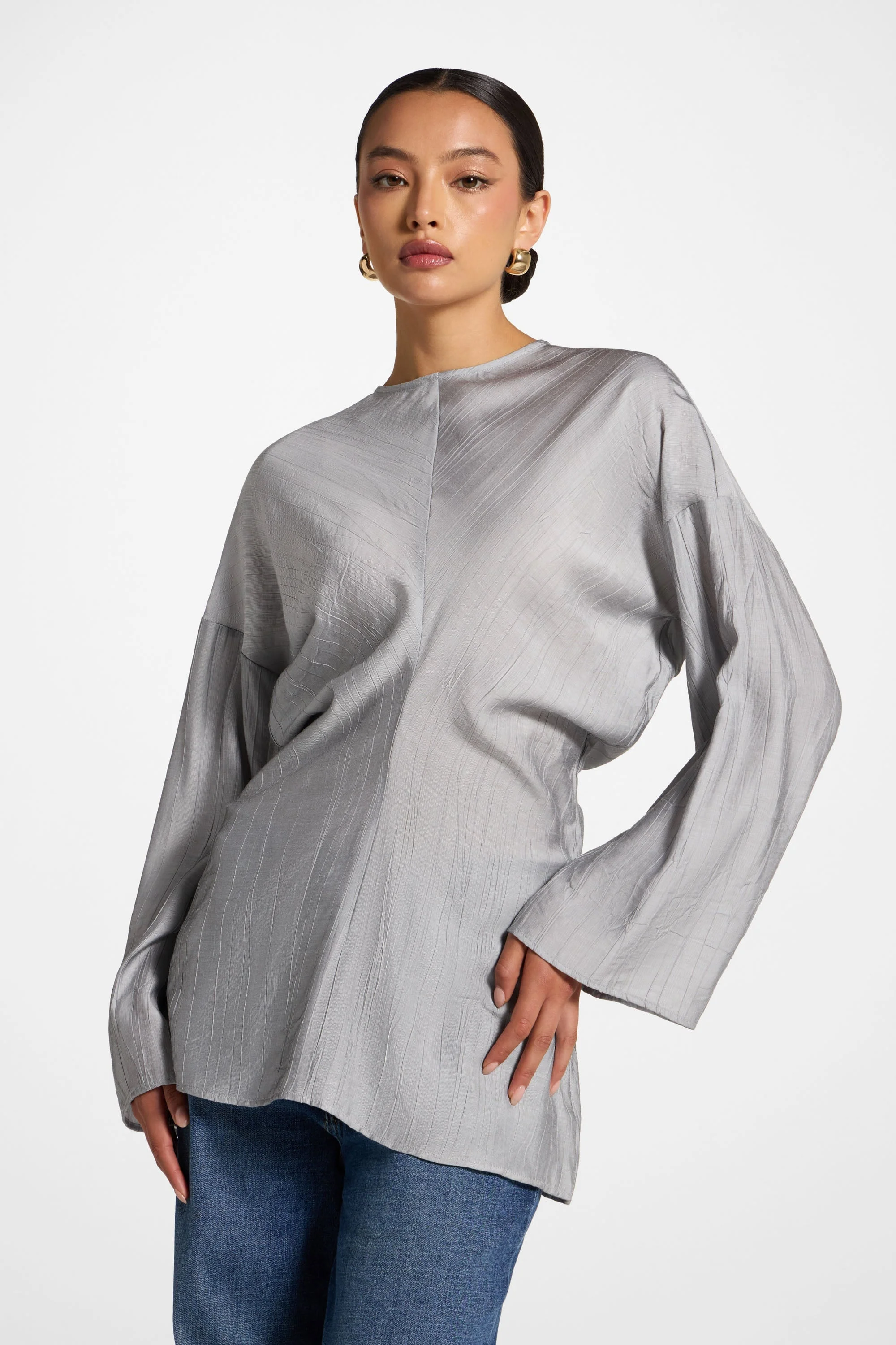 Dolman Sleeve Top - Granite - Image 5