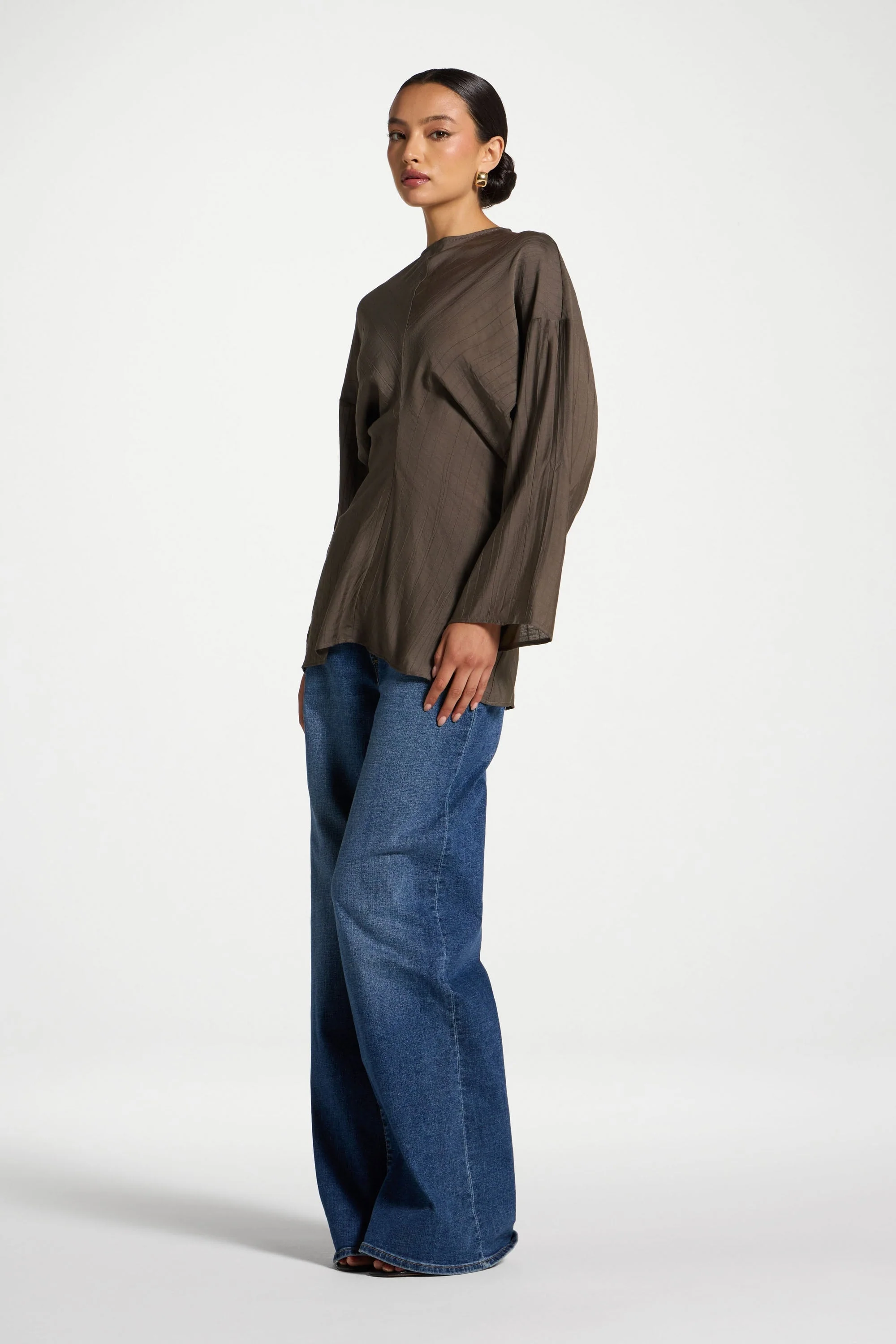 Dolman Sleeve Top - Vetiver - Image 5
